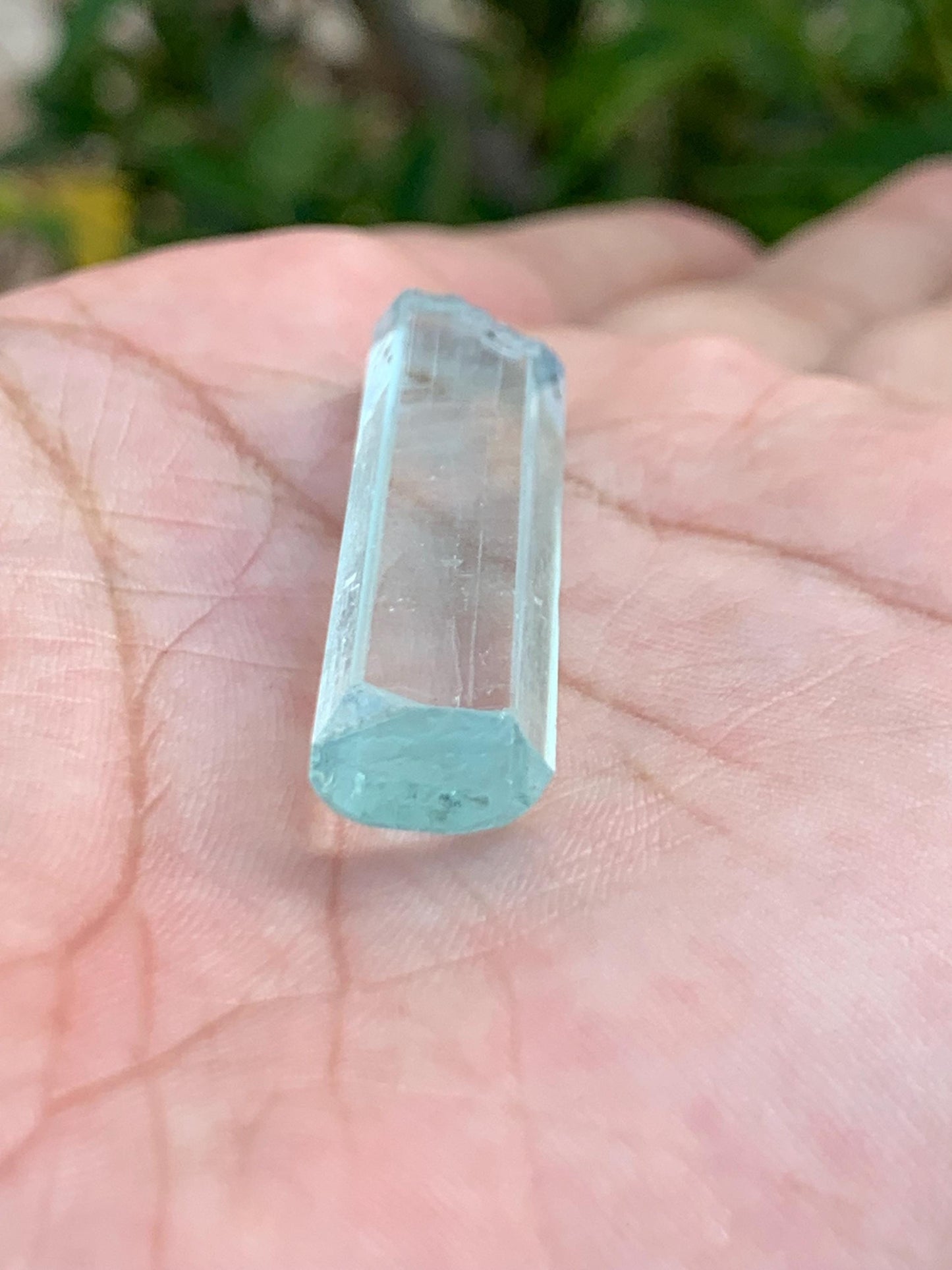 Aquamarine crystal 29 carat 40*11*6mm