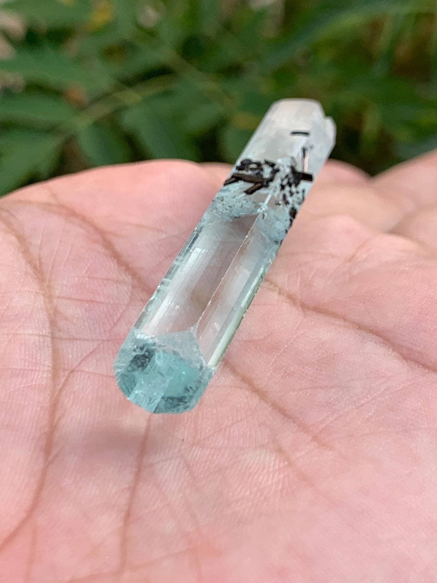 Aquamarine crystal 50 carat 52*9*9mm