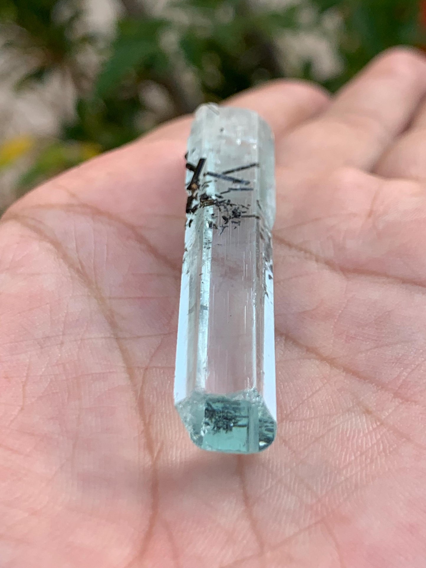 Aquamarine crystal 50 carat 52*9*9mm