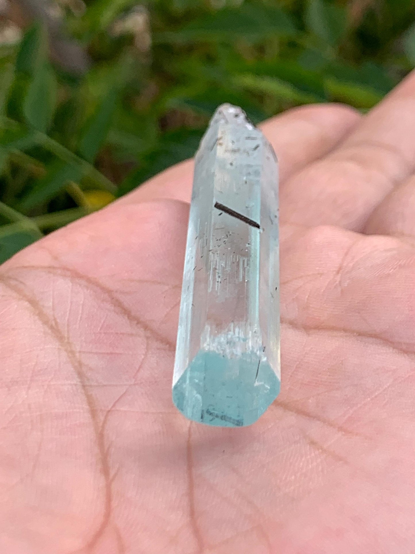 14.50 gram aquamarine crystal from pakistan nagar mine