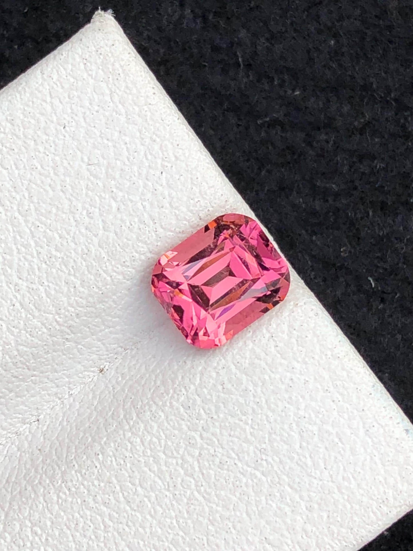 1.65 ct pink tourmaline faceted 7*6*5mm