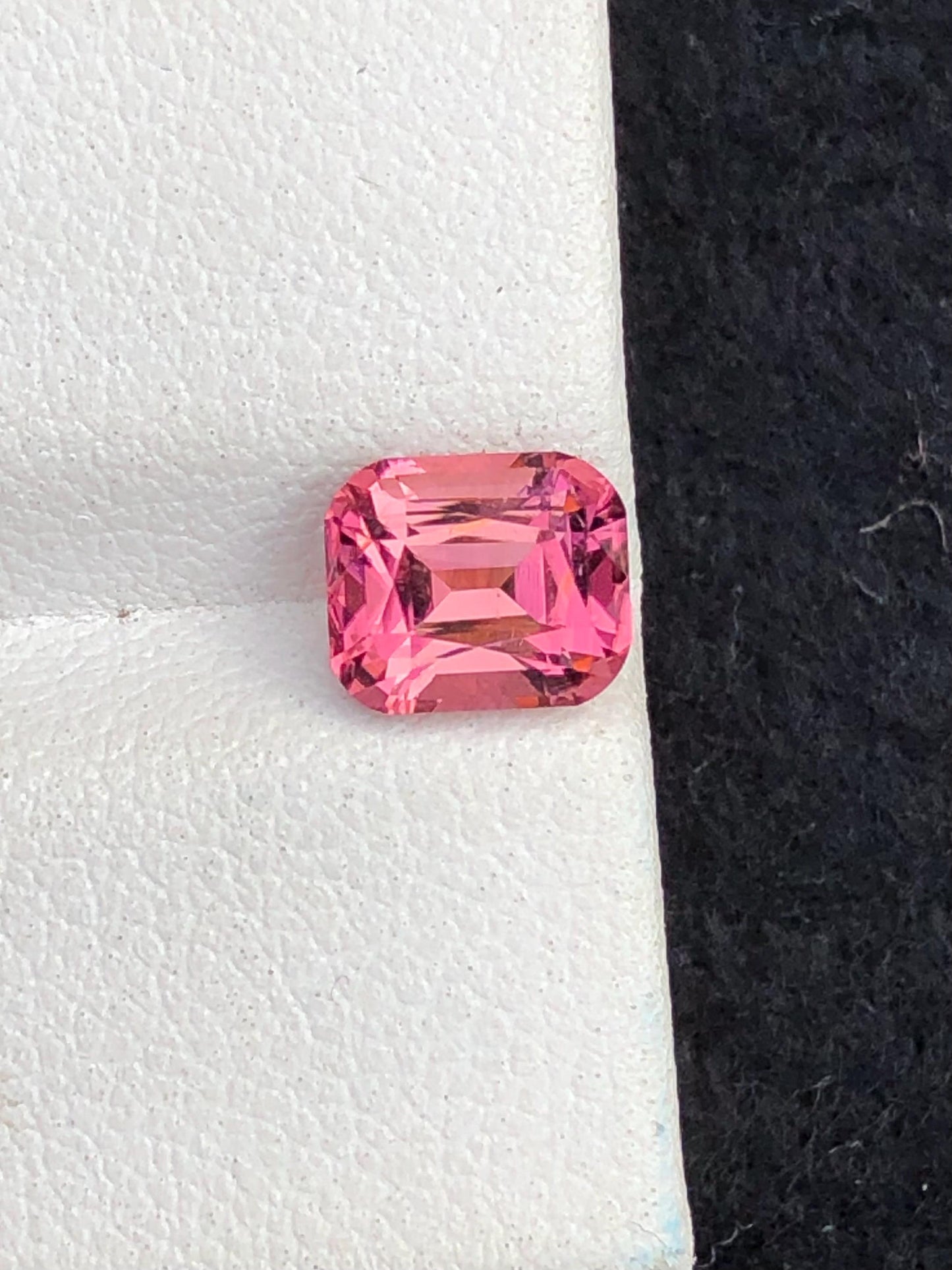 1.65 ct pink tourmaline faceted 7*6*5mm