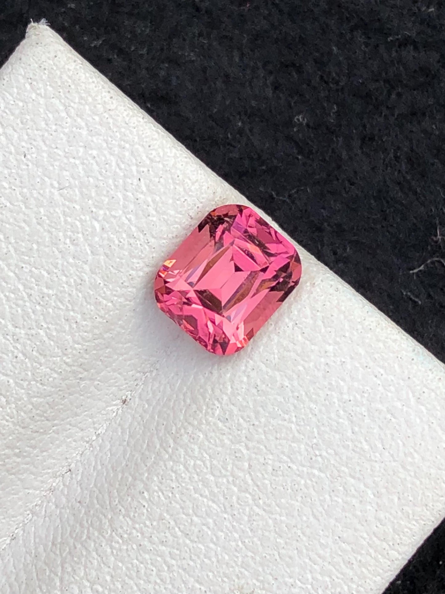 1.65 ct pink tourmaline faceted 7*6*5mm