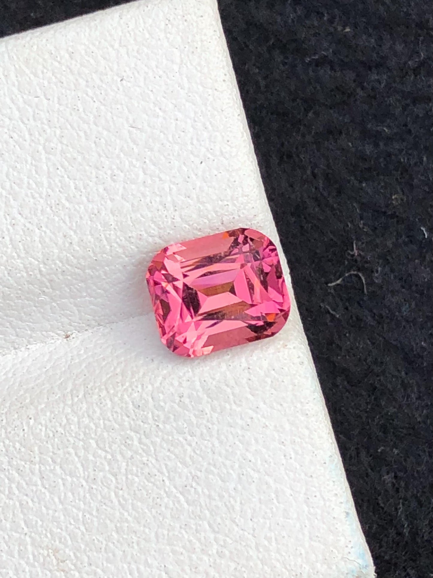 1.65 ct pink tourmaline faceted 7*6*5mm