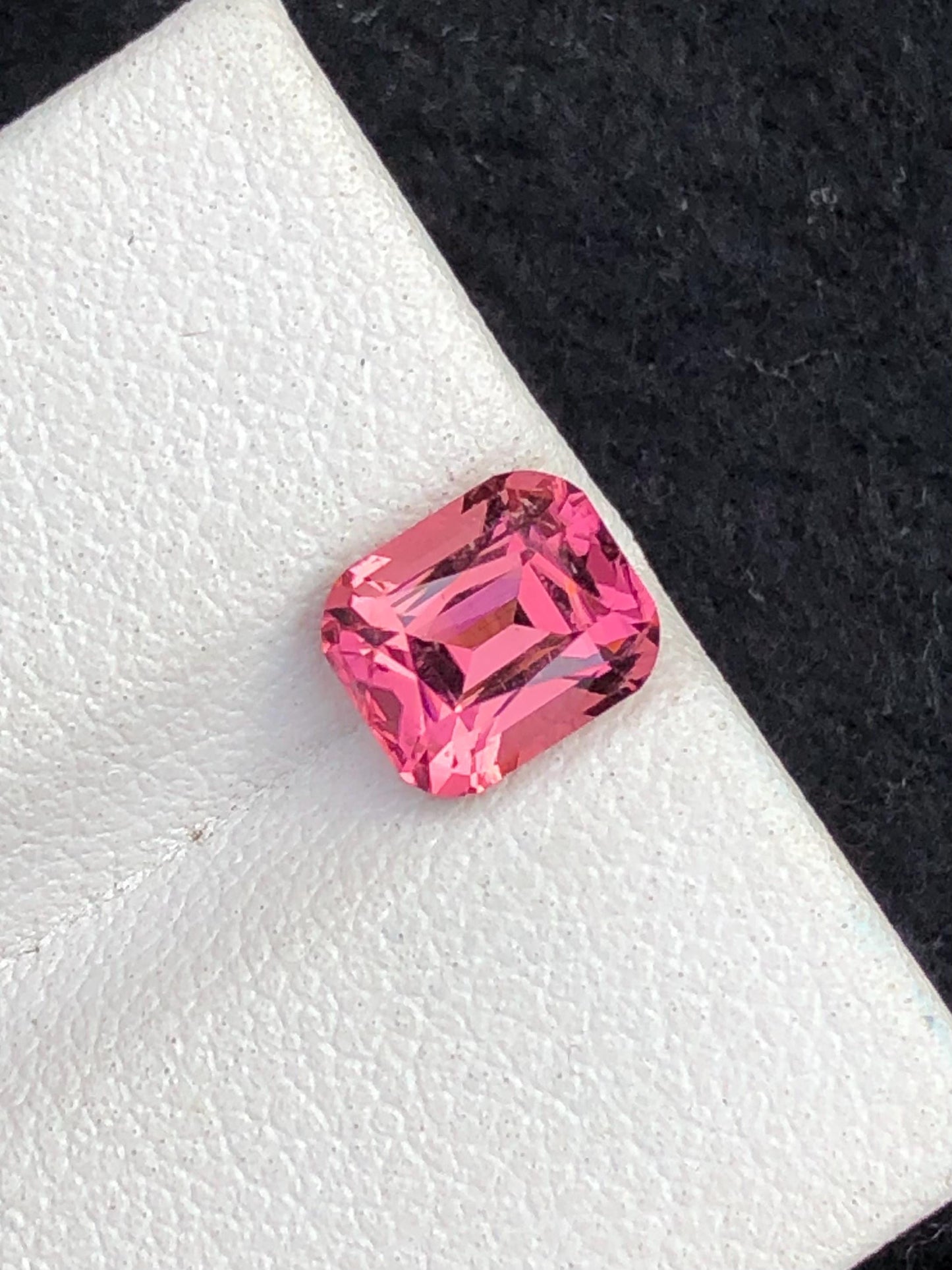 1.65 ct pink tourmaline faceted 7*6*5mm