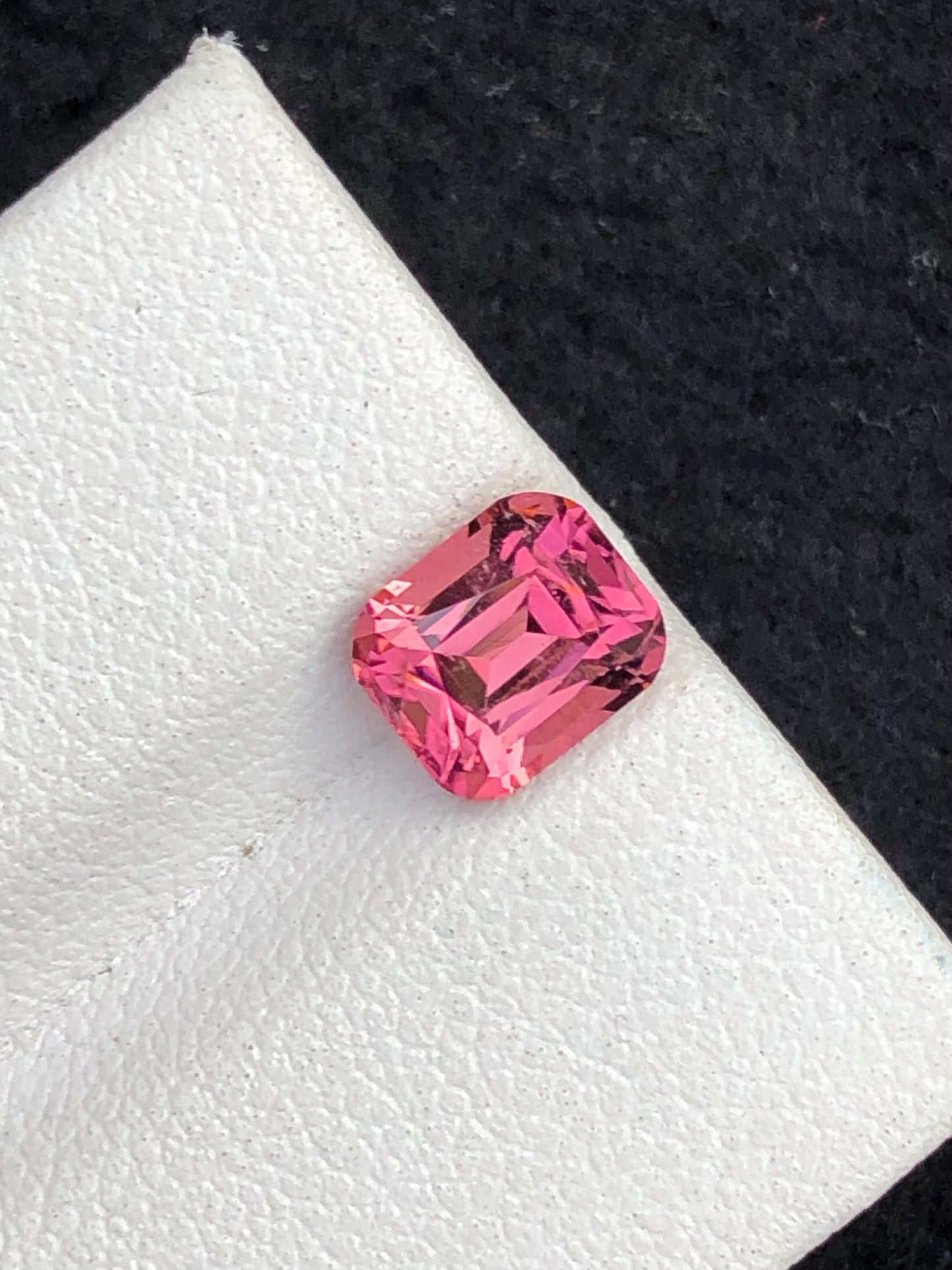 1.65 ct pink tourmaline faceted 7*6*5mm