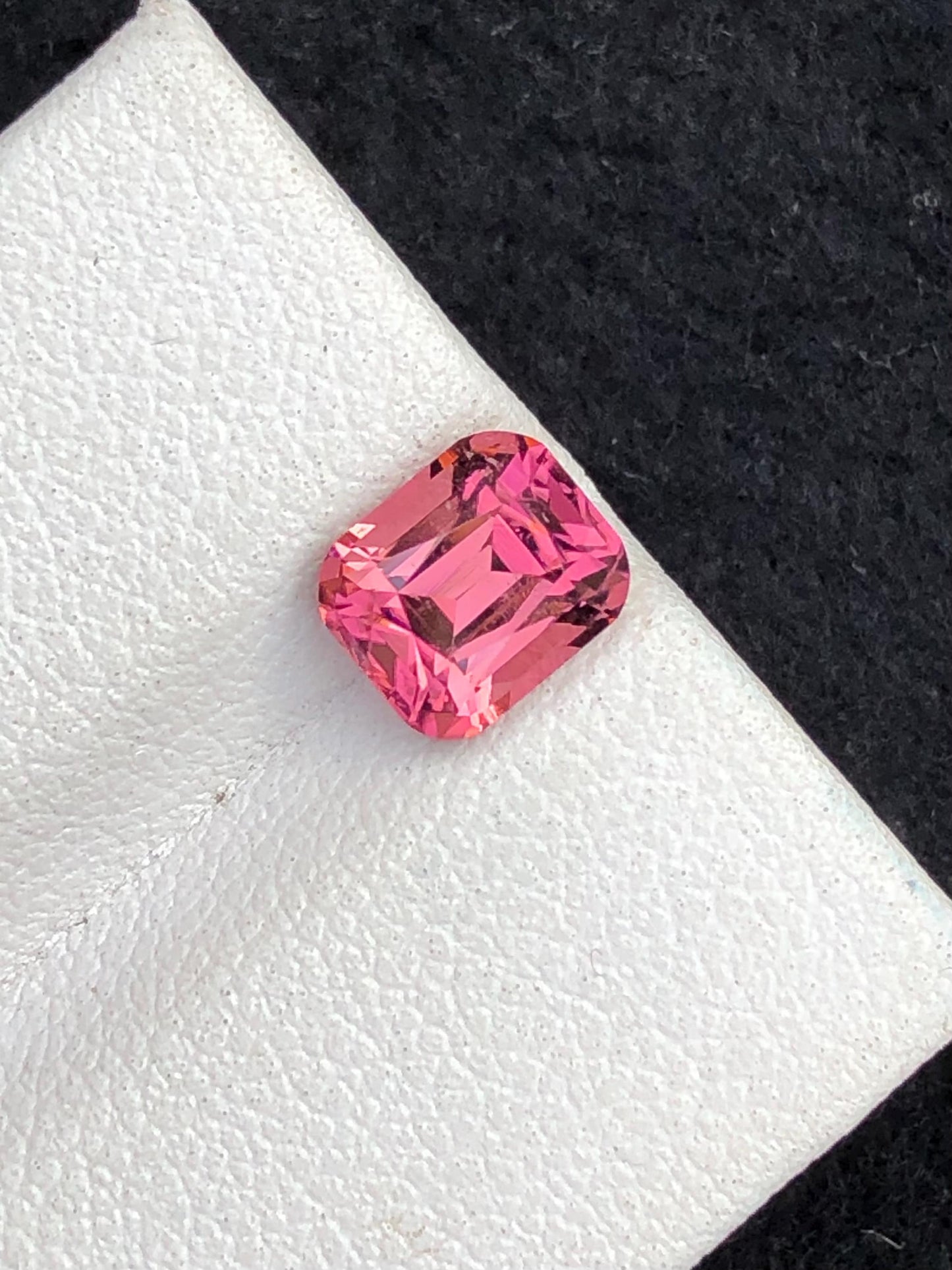 1.65 ct pink tourmaline faceted 7*6*5mm