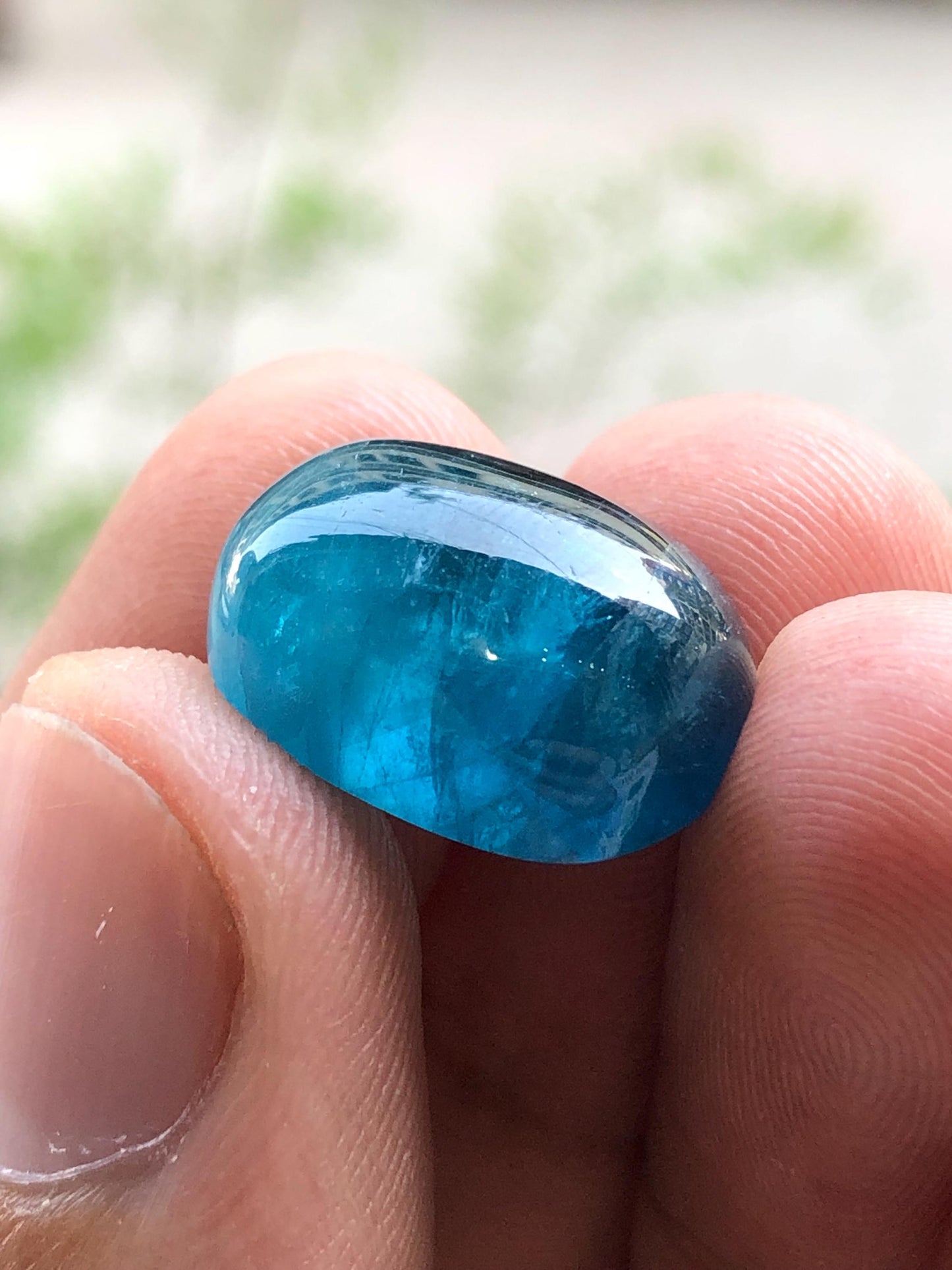 15.90 ct blue tourmaline cabochon 18*13*8mm