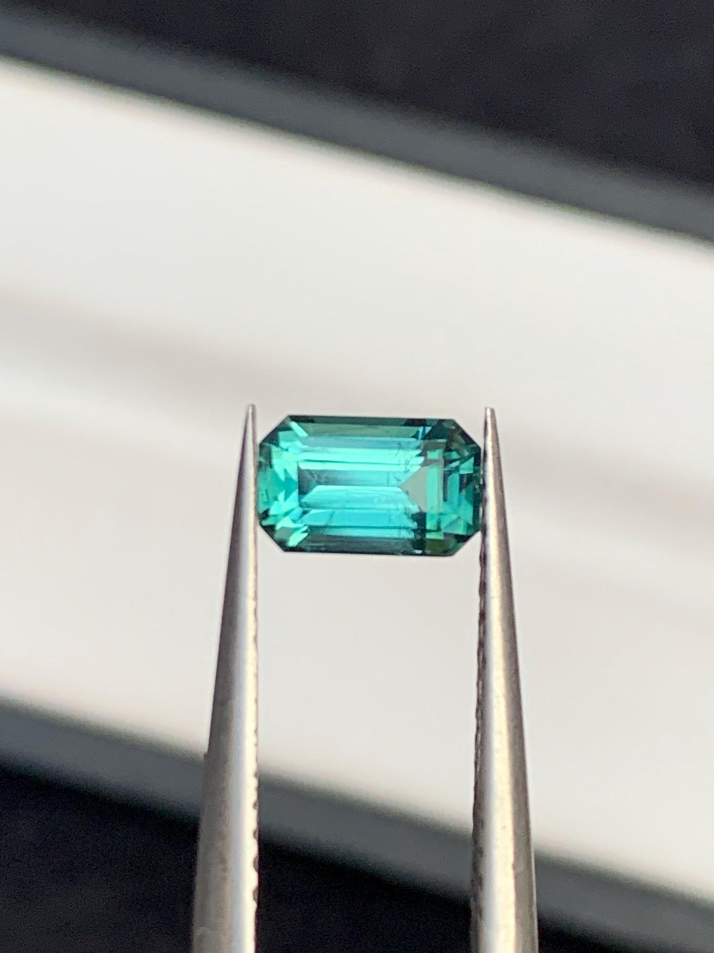 95 cent faceted neon blue tourmaline 7*4*4mm