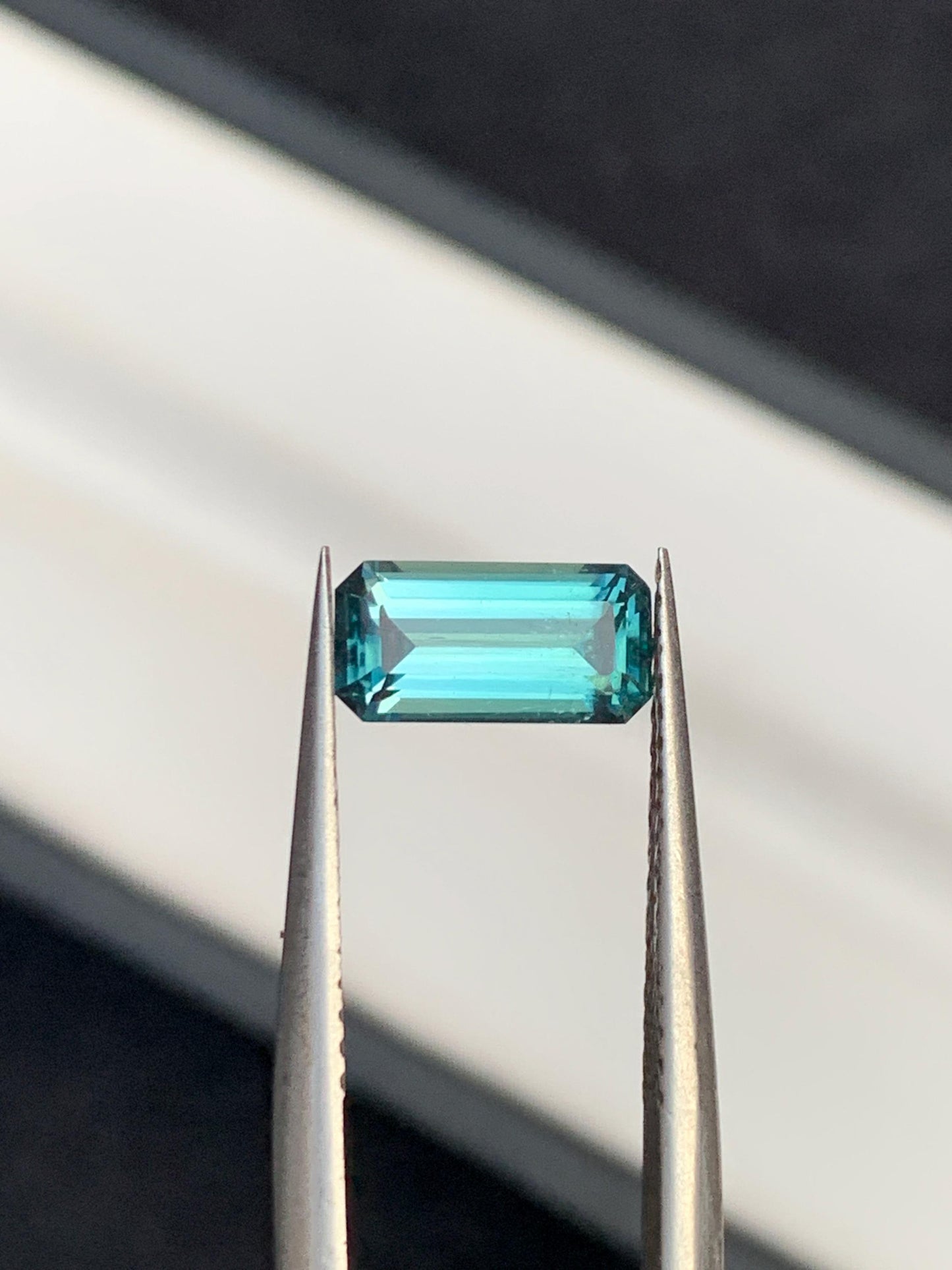 1.15 ct faceted blue tourmaline 9*4*4mm