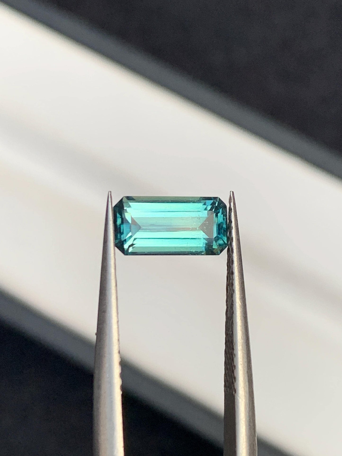 1.15 ct faceted blue tourmaline 9*4*4mm