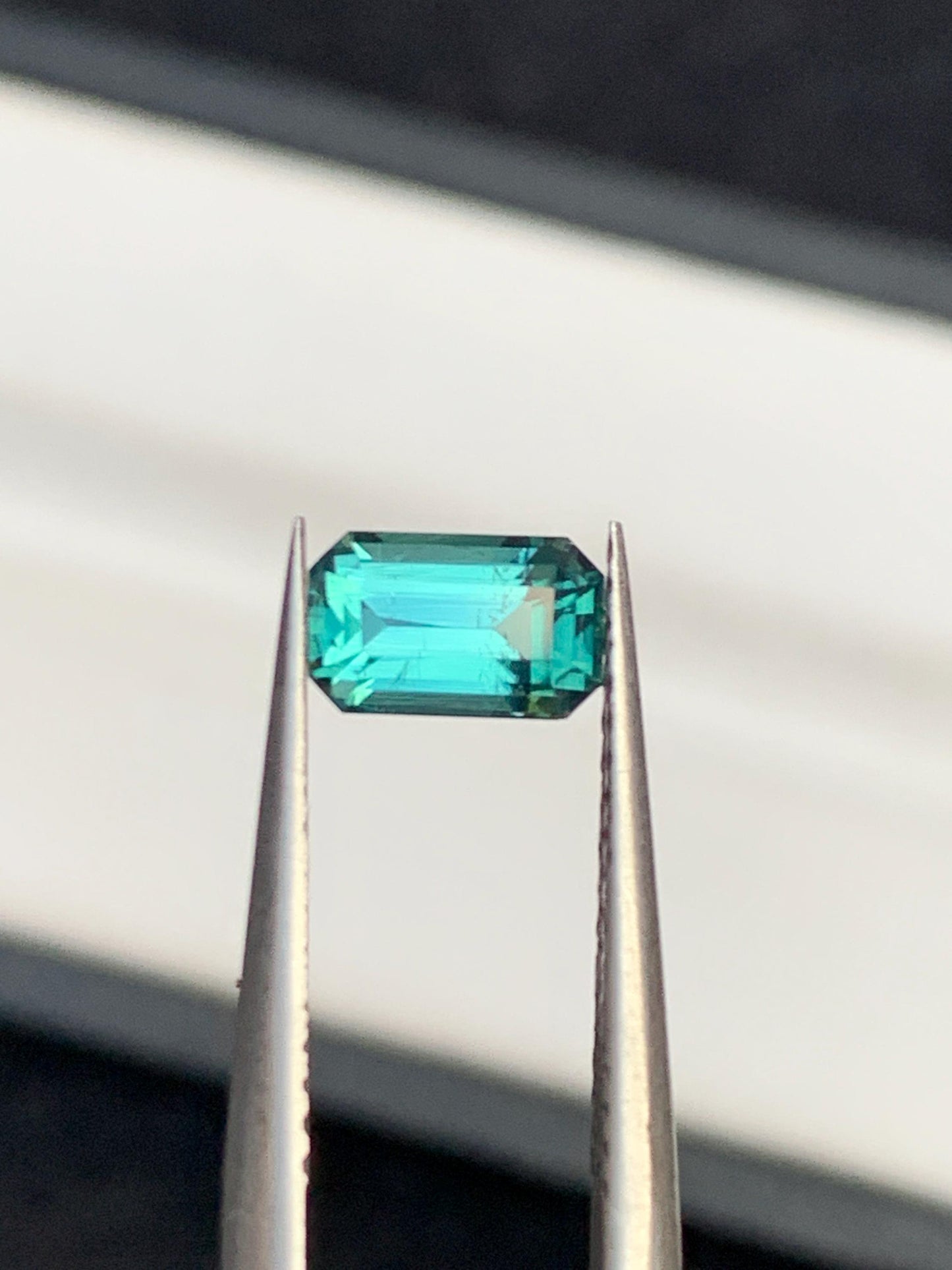 95 cent faceted neon blue tourmaline 7*4*4mm