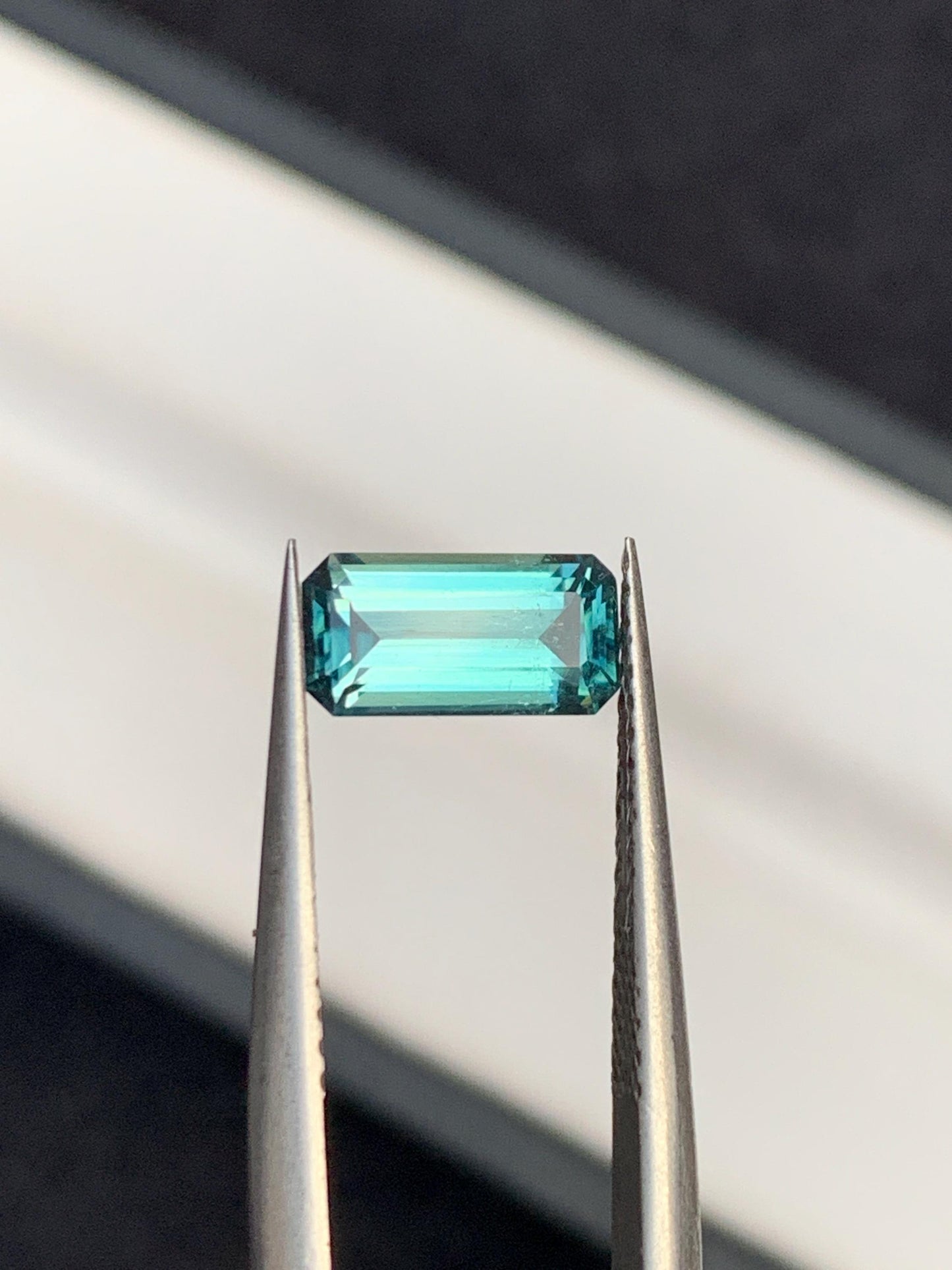 1.15 ct faceted blue tourmaline 9*4*4mm