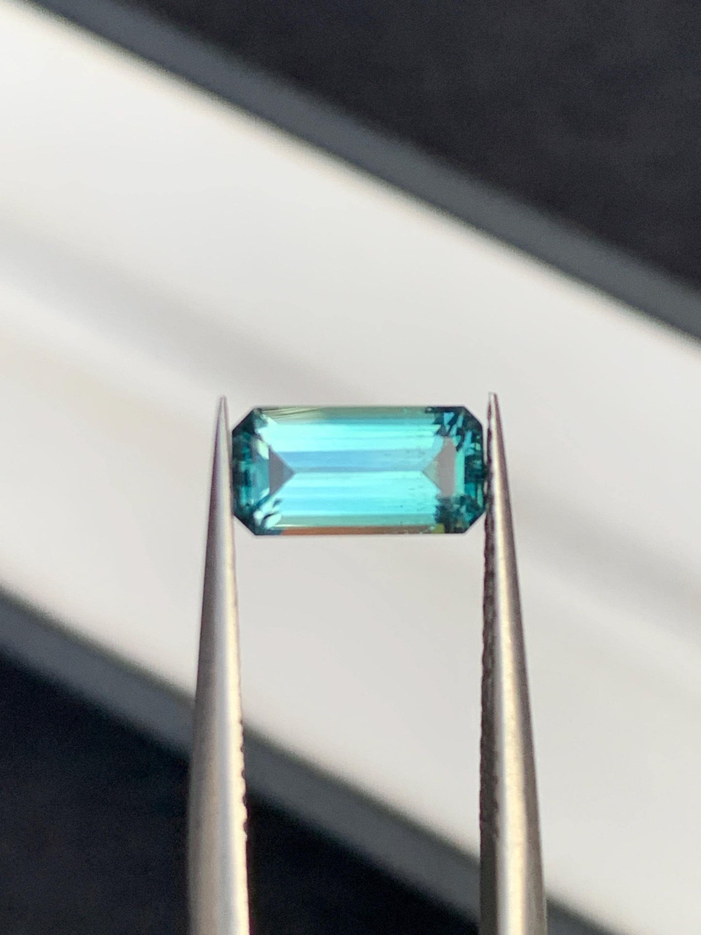 1.15 ct faceted blue tourmaline 9*4*4mm