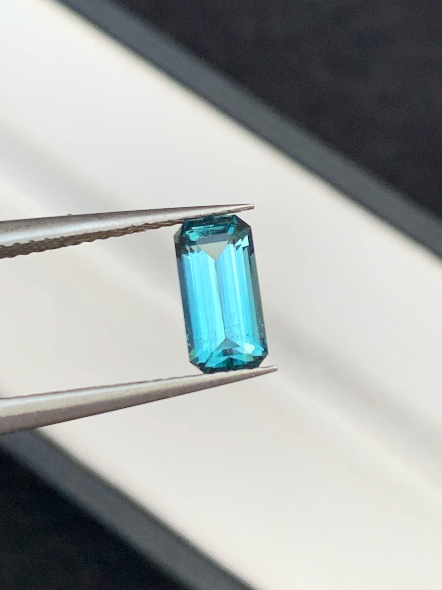 1.15 ct faceted blue tourmaline 9*4*4mm