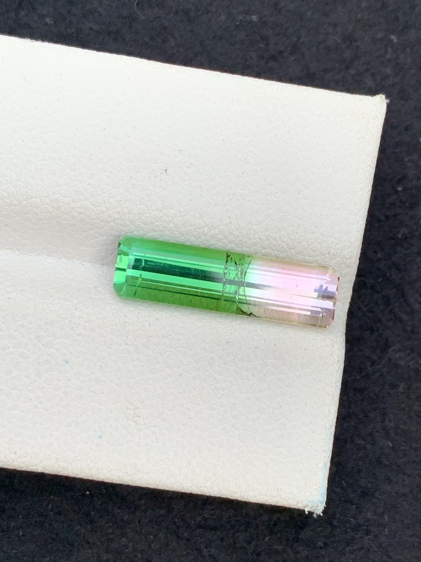 3.50 ct faceted pink green tourmaline