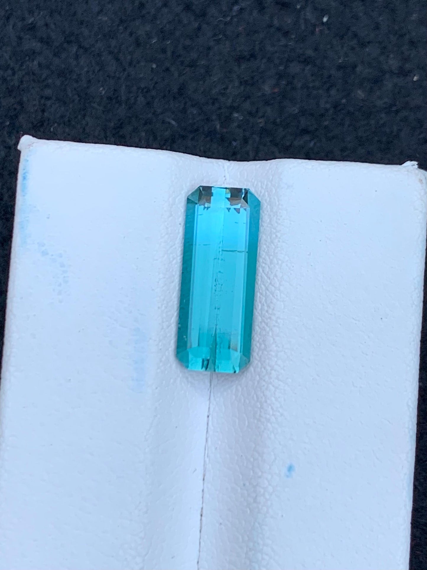 3.30 carat faceted neon blue tourmaline 15*6*4mm