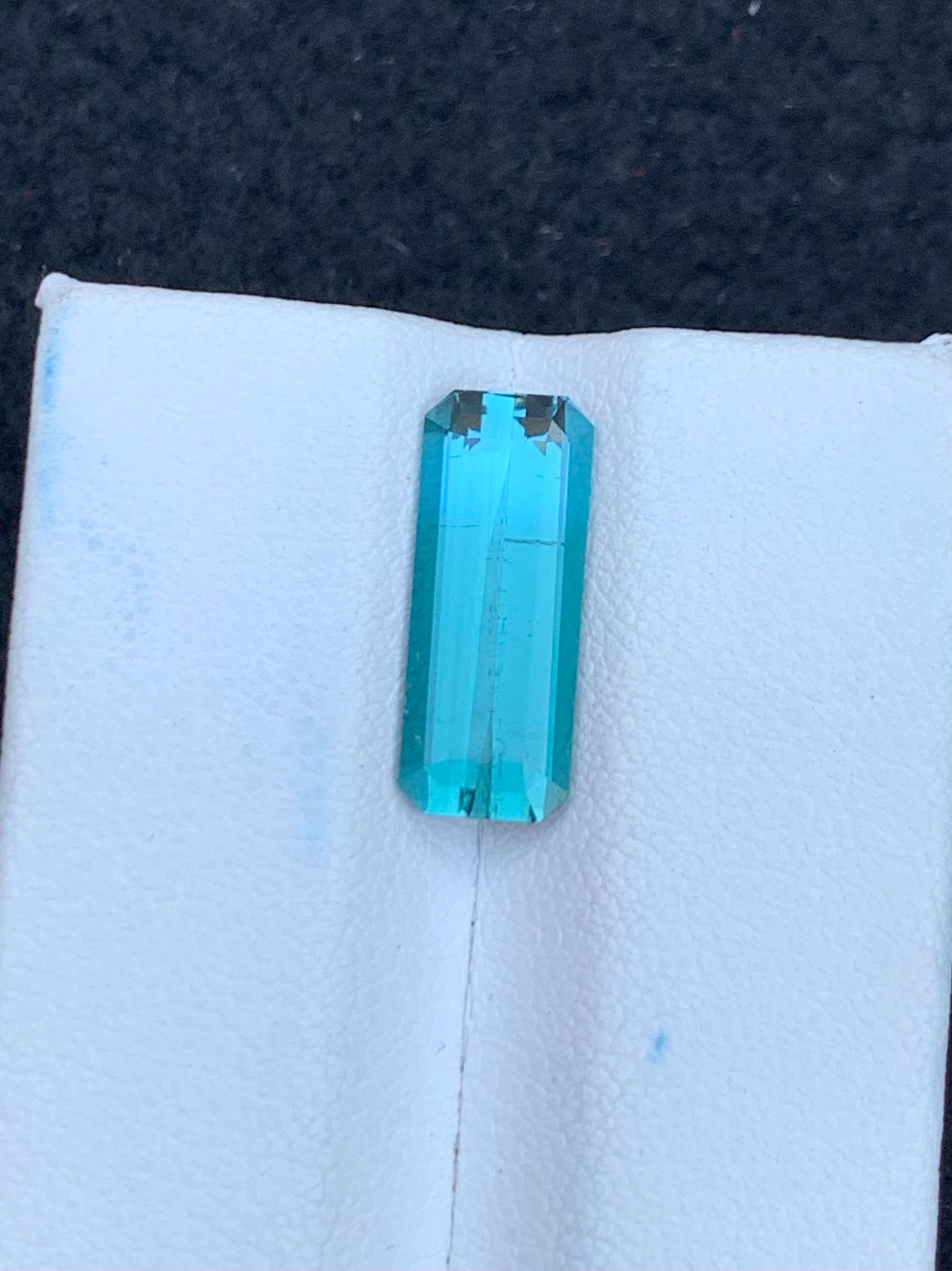 3.30 carat faceted neon blue tourmaline 15*6*4mm