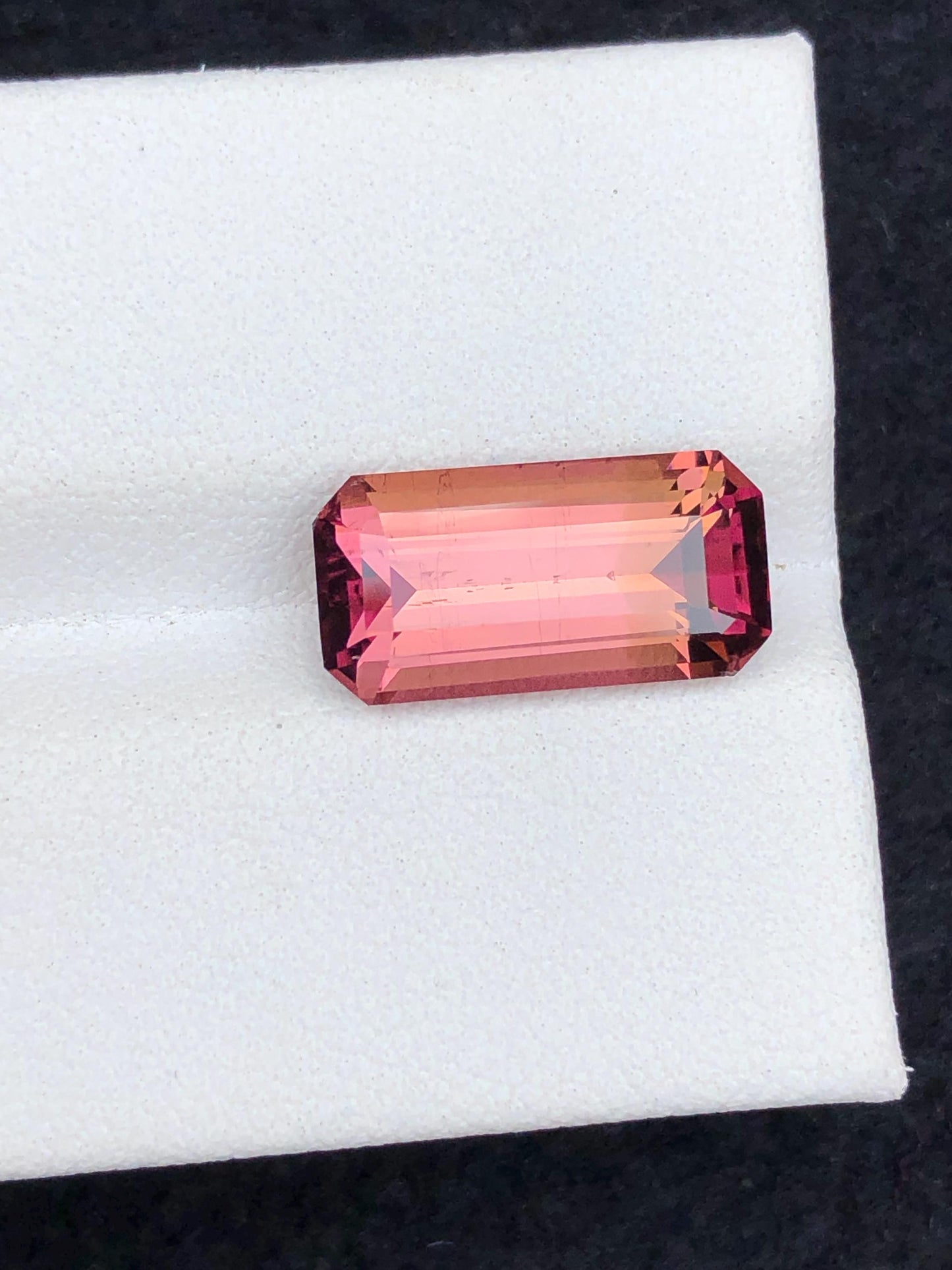 4 carat peachy pink tourmaline dimension:14*7*5mm