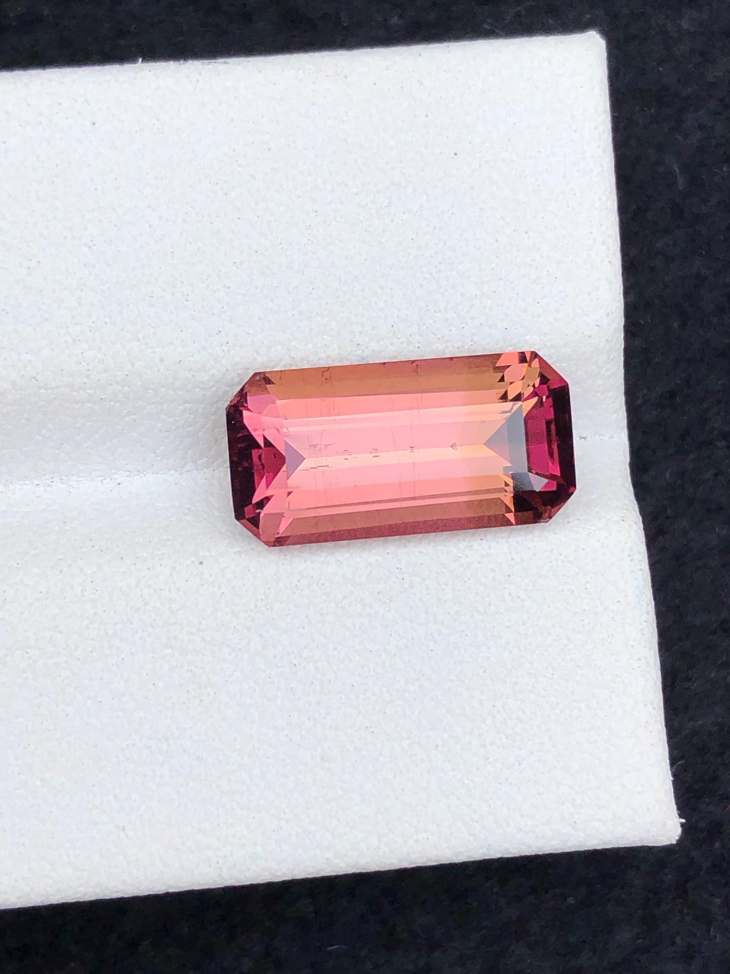 4 carat peachy pink tourmaline dimension:14*7*5mm