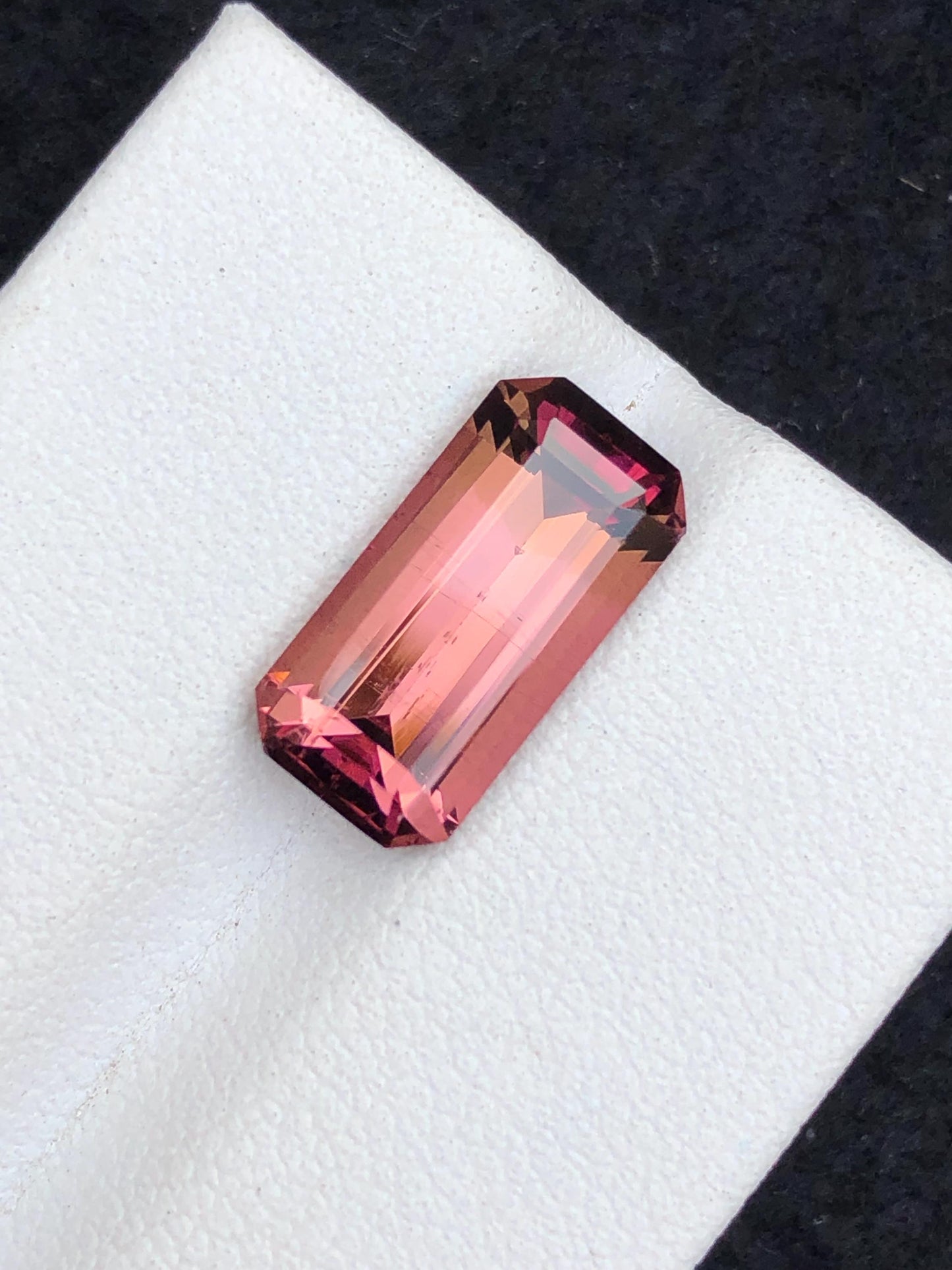 4 carat peachy pink tourmaline dimension:14*7*5mm