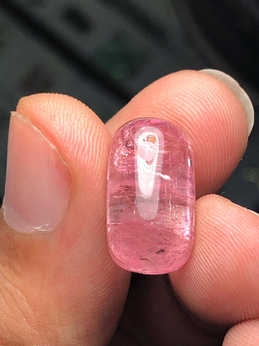 14 ct pink tourmaline cabochon