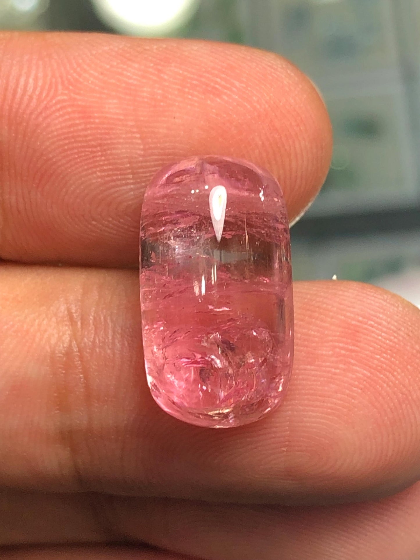 14 ct pink tourmaline cabochon