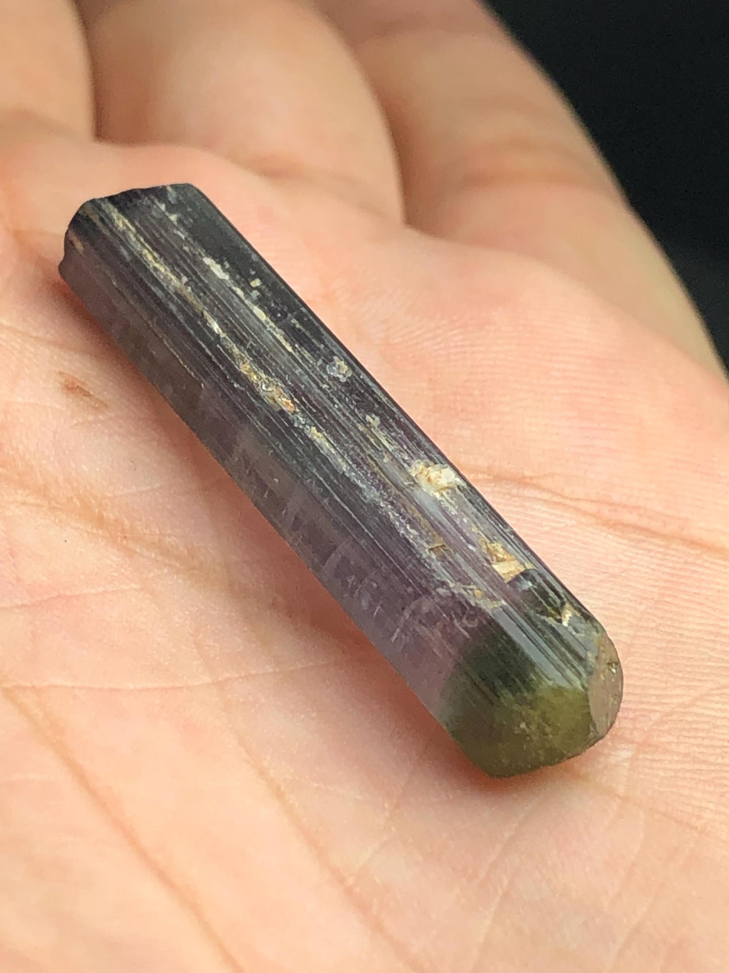 24.50 cr bi colour tourmaline crystal