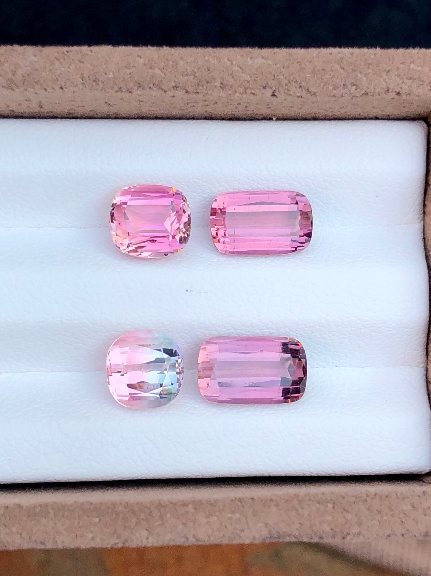 Pink tourmalines 9.10 carats