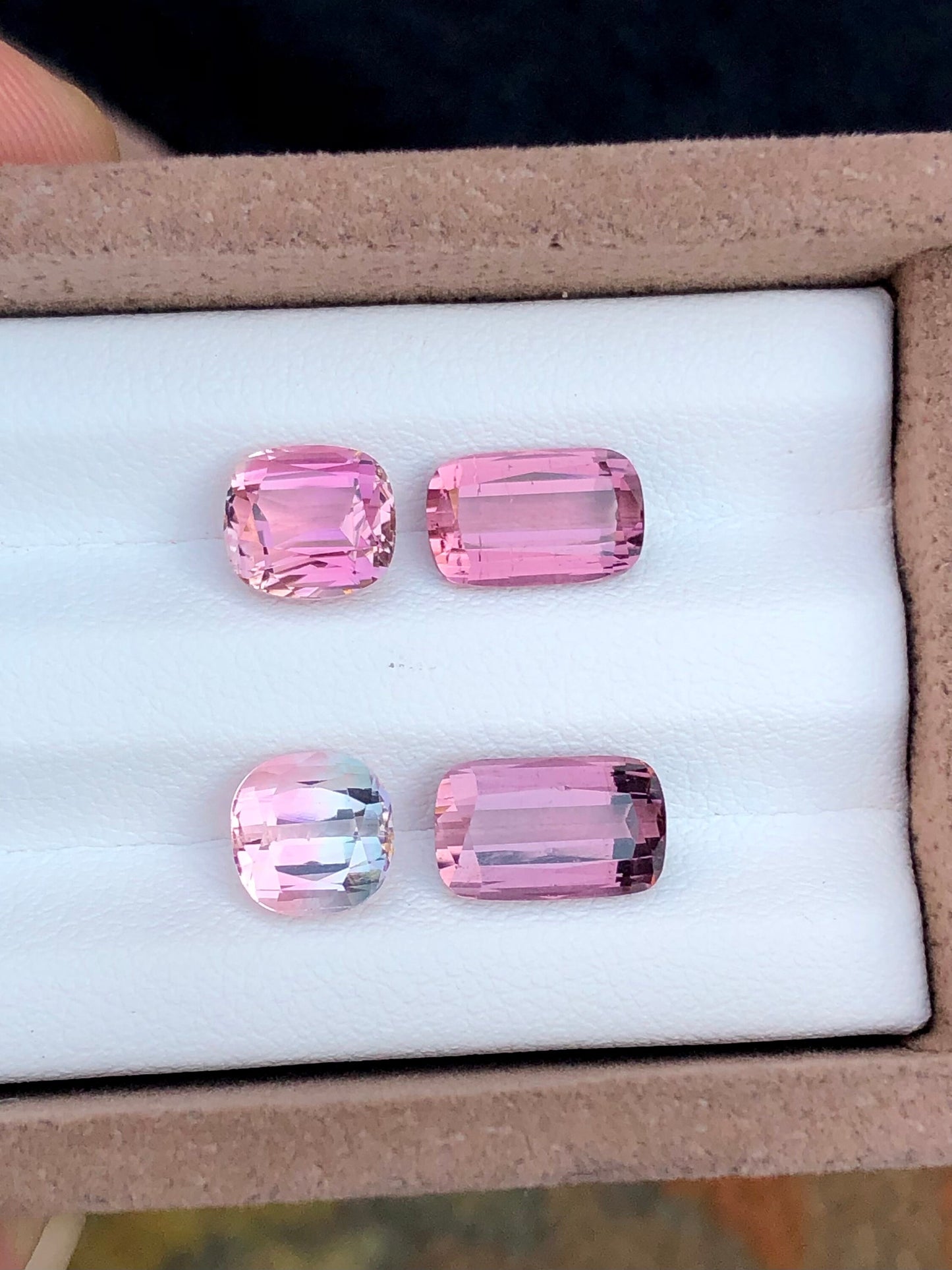 Pink tourmalines 9.10 carats