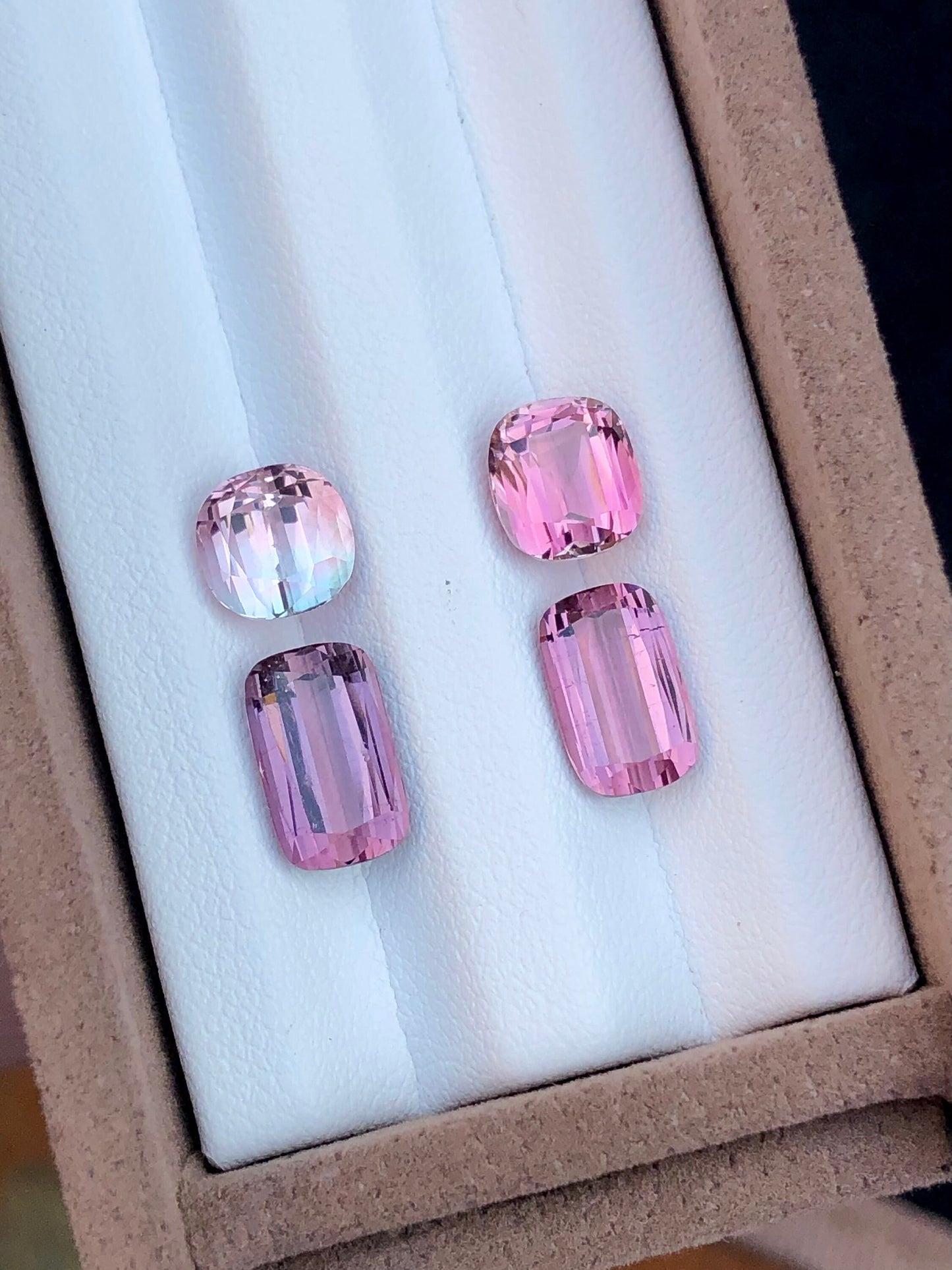 Pink tourmalines 9.10 carats