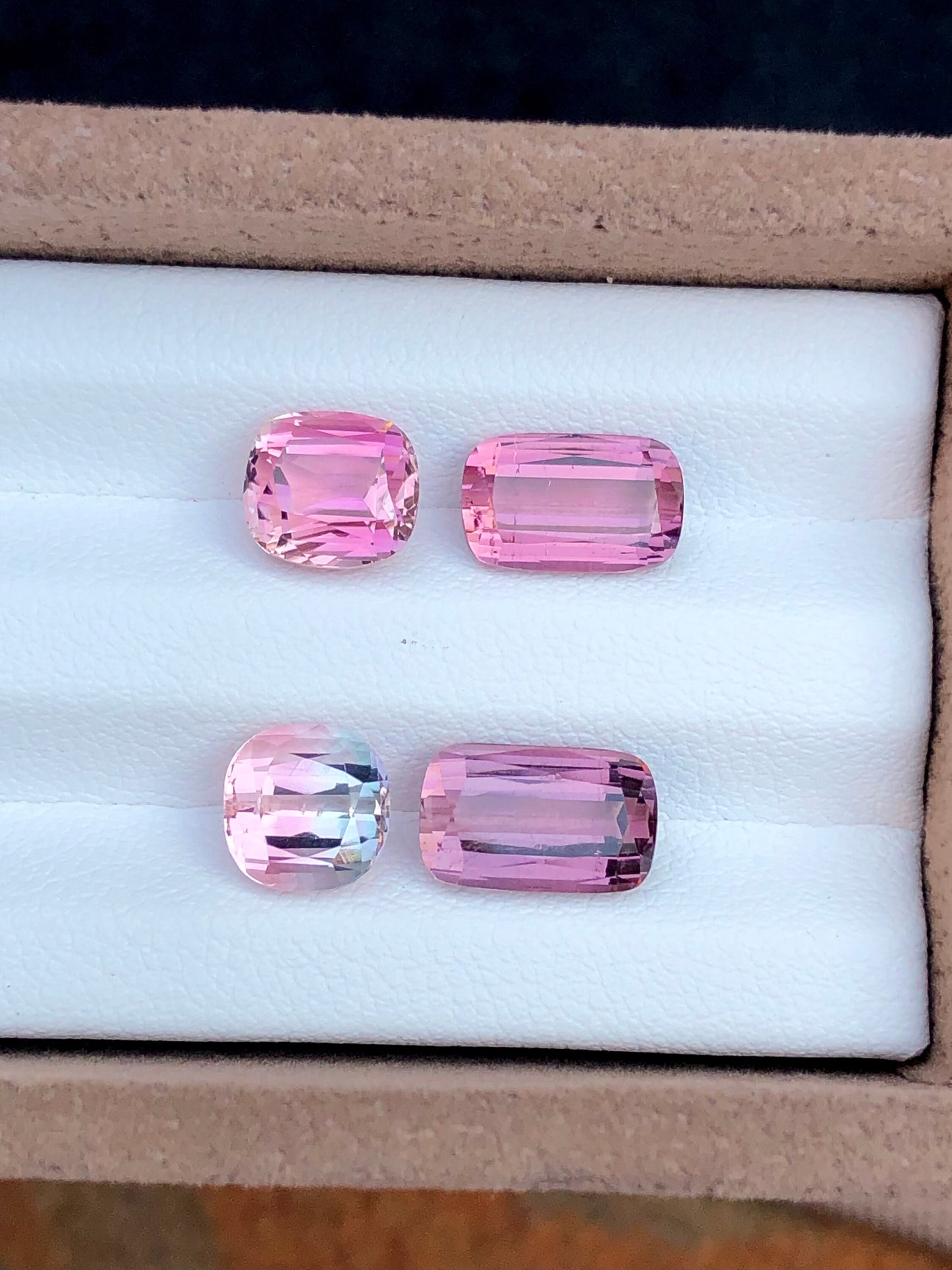 Pink tourmalines 9.10 carats