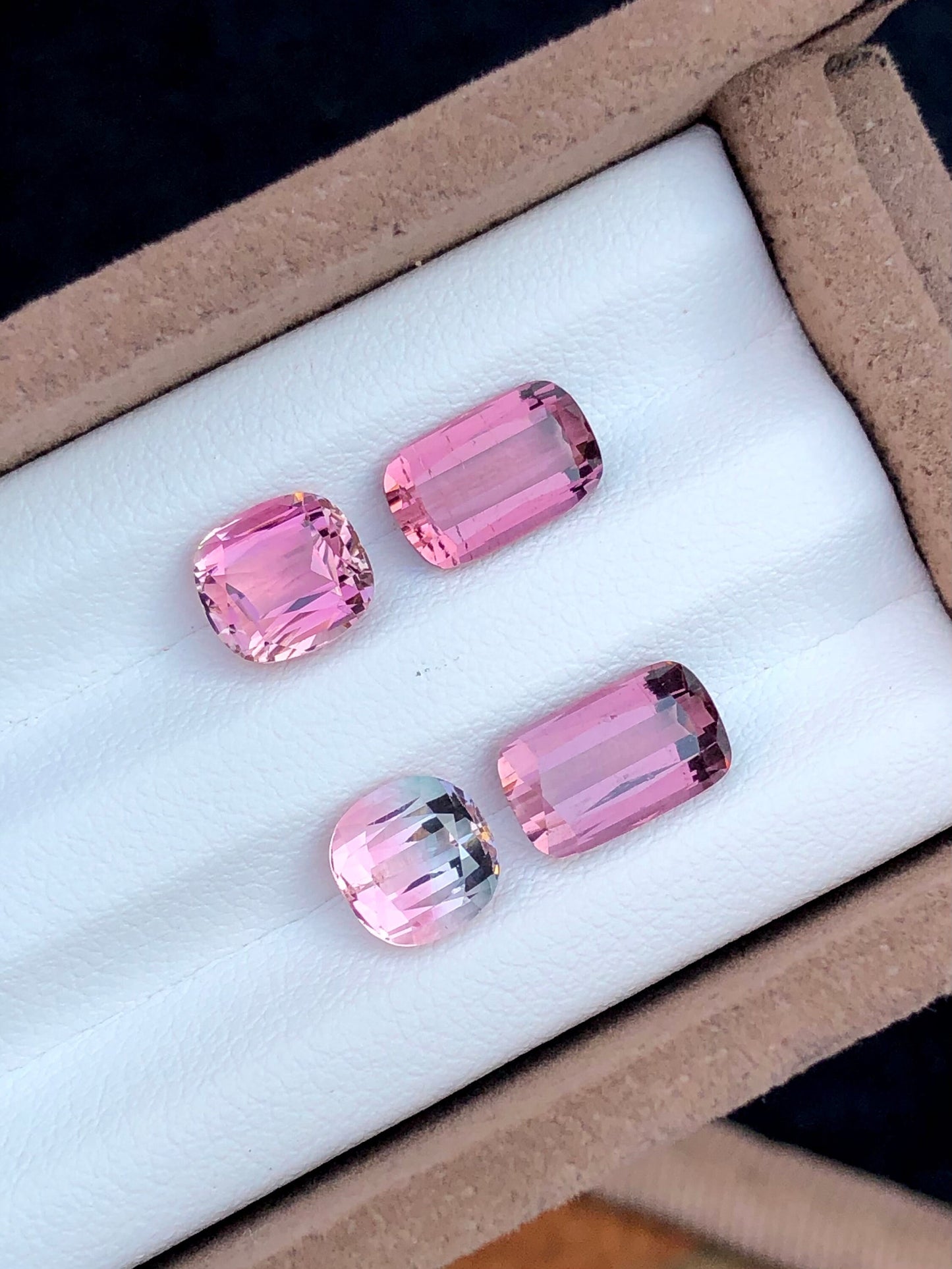 Pink tourmalines 9.10 carats