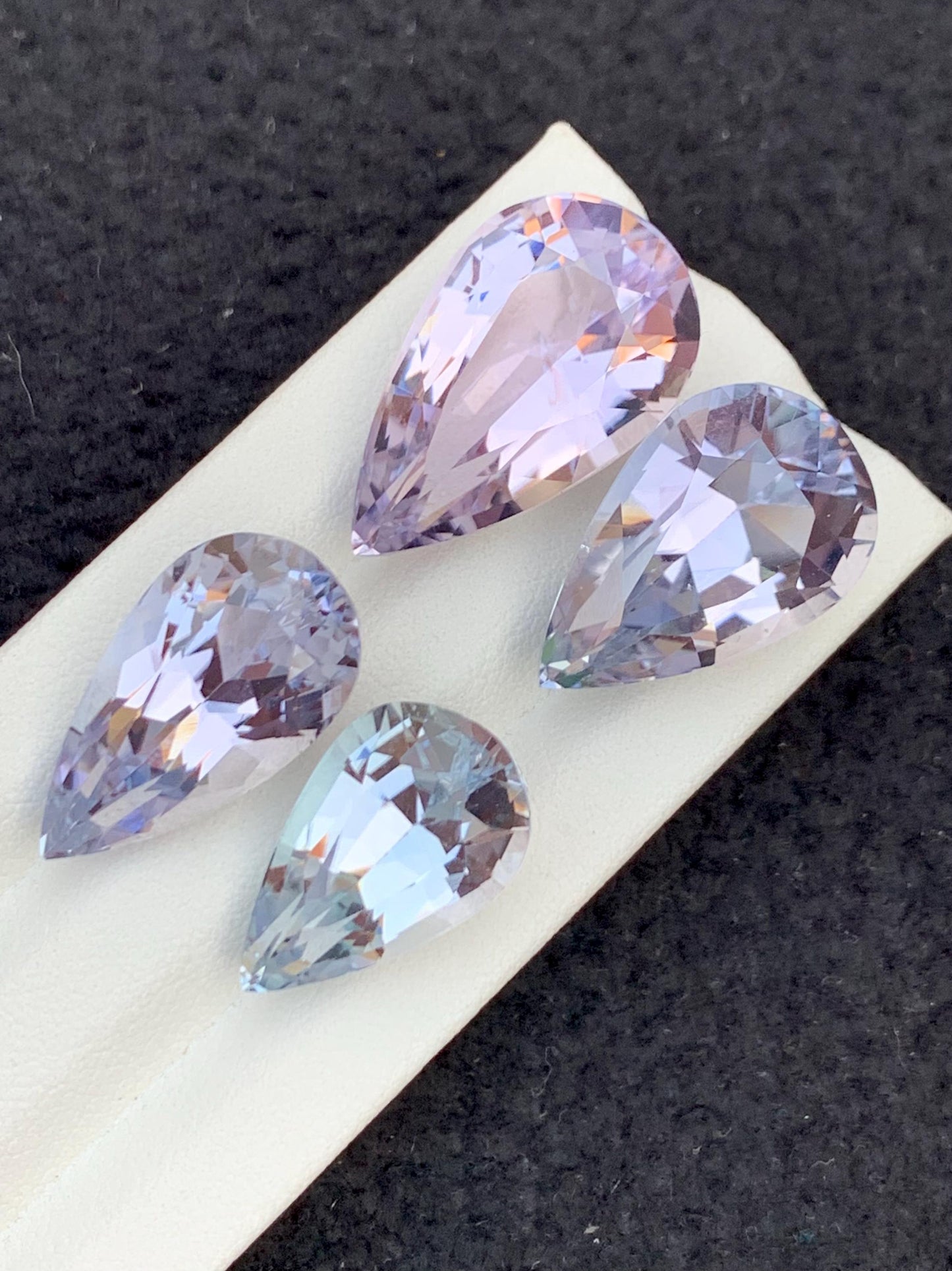 79 ct pear kunzite lot 19mm to 24mm natural