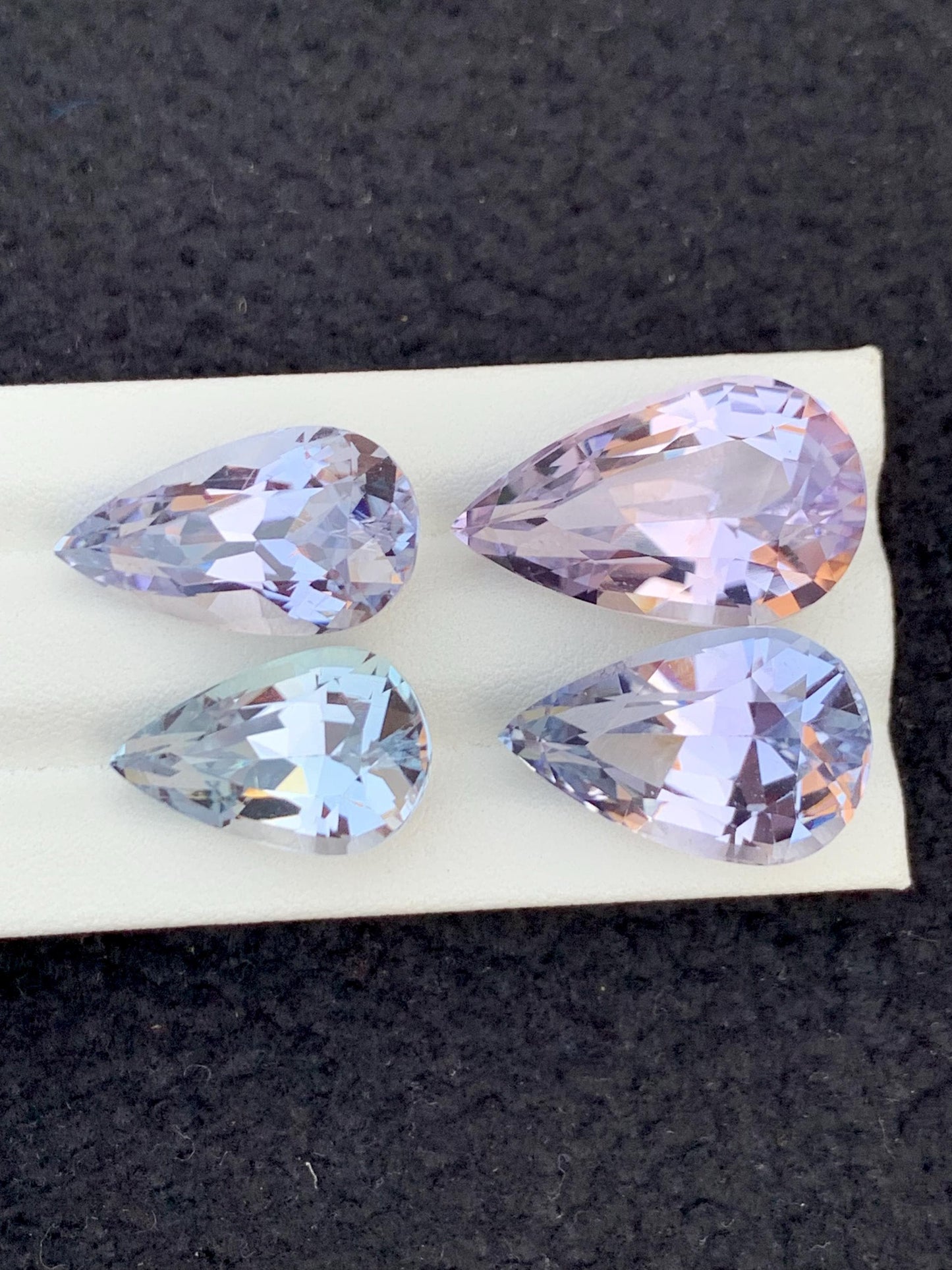 79 ct pear kunzite lot 19mm to 24mm natural