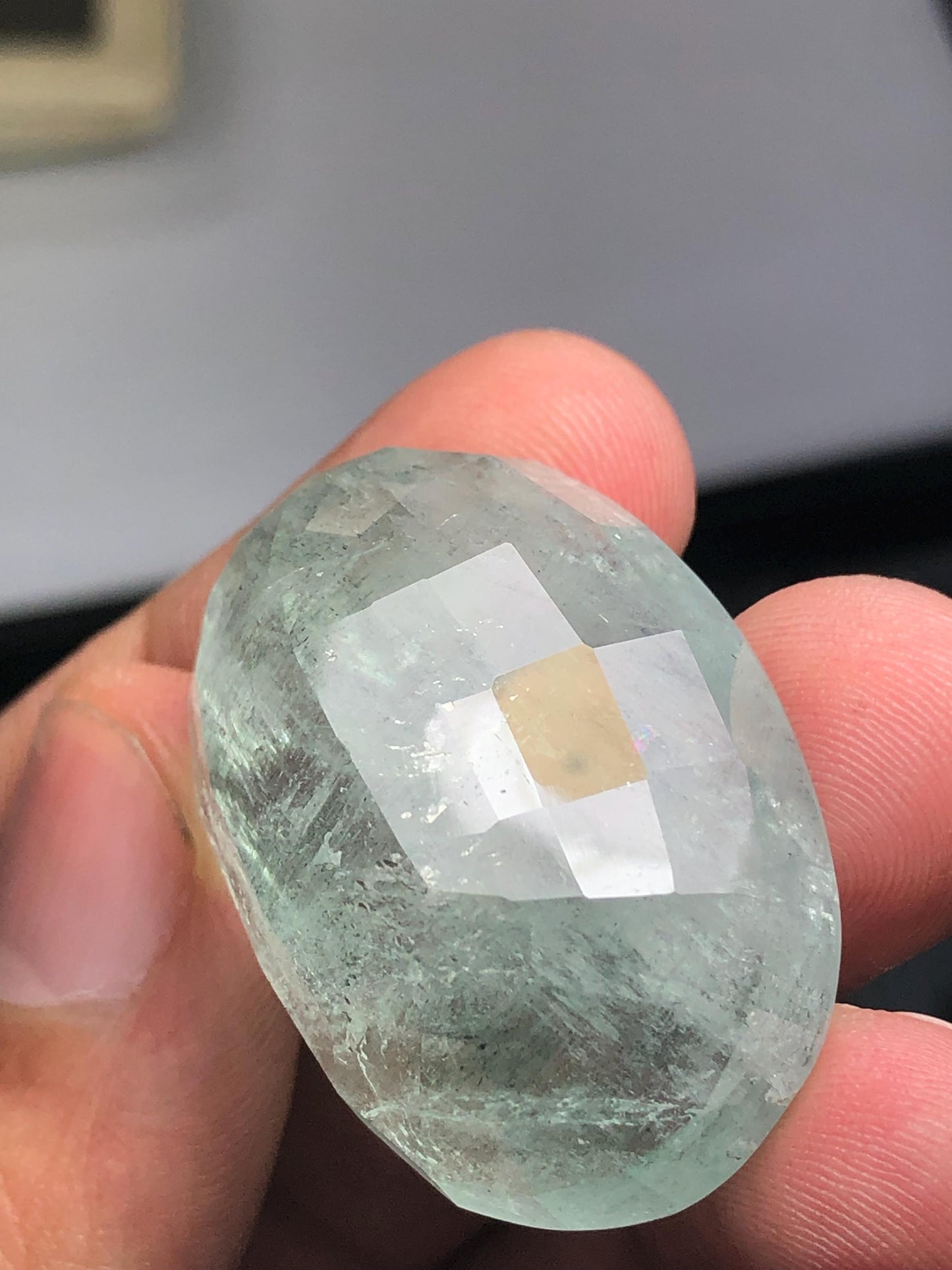 106 carat huge natural aquamarine rose cut