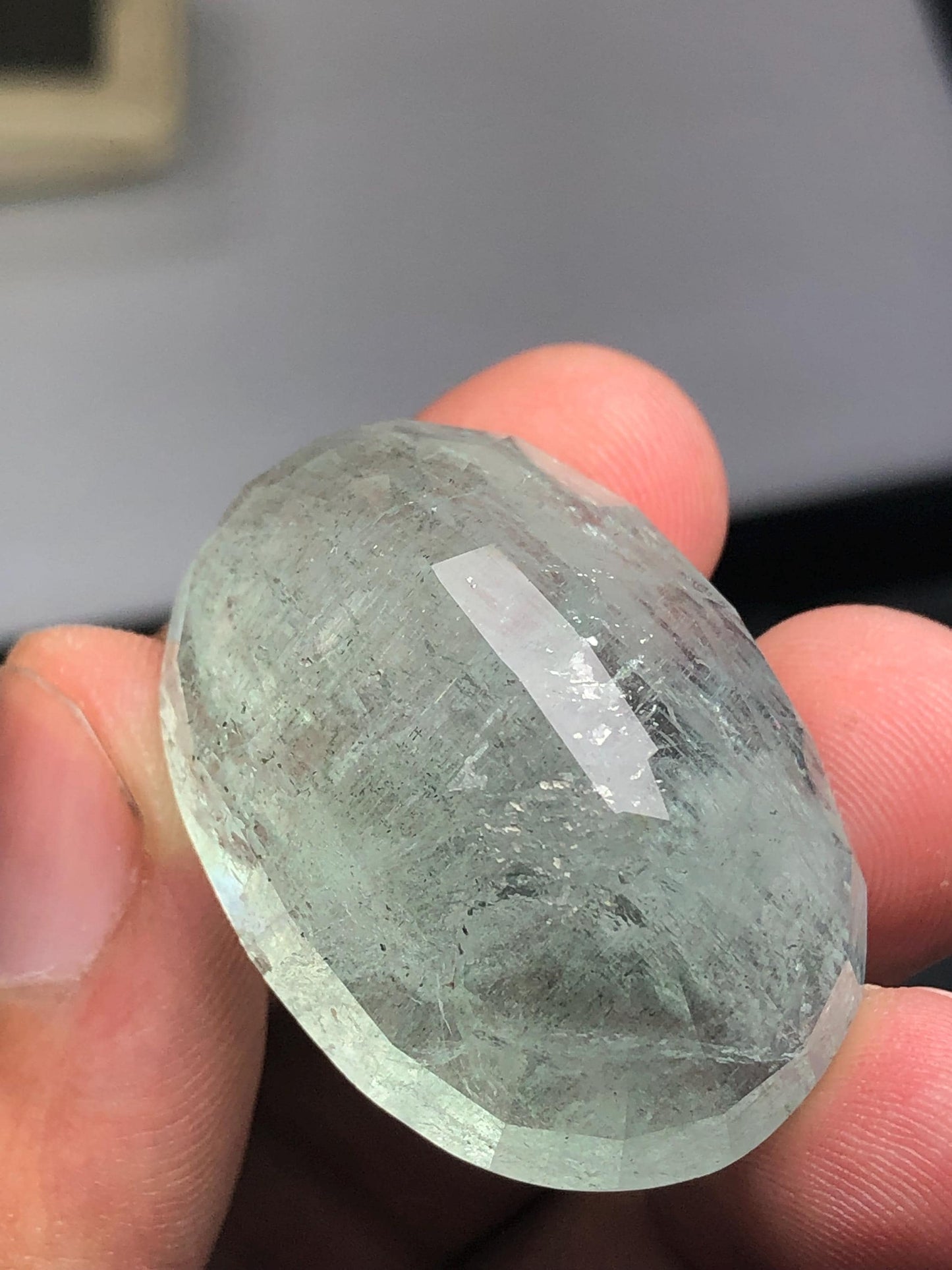 106 carat huge natural aquamarine rose cut