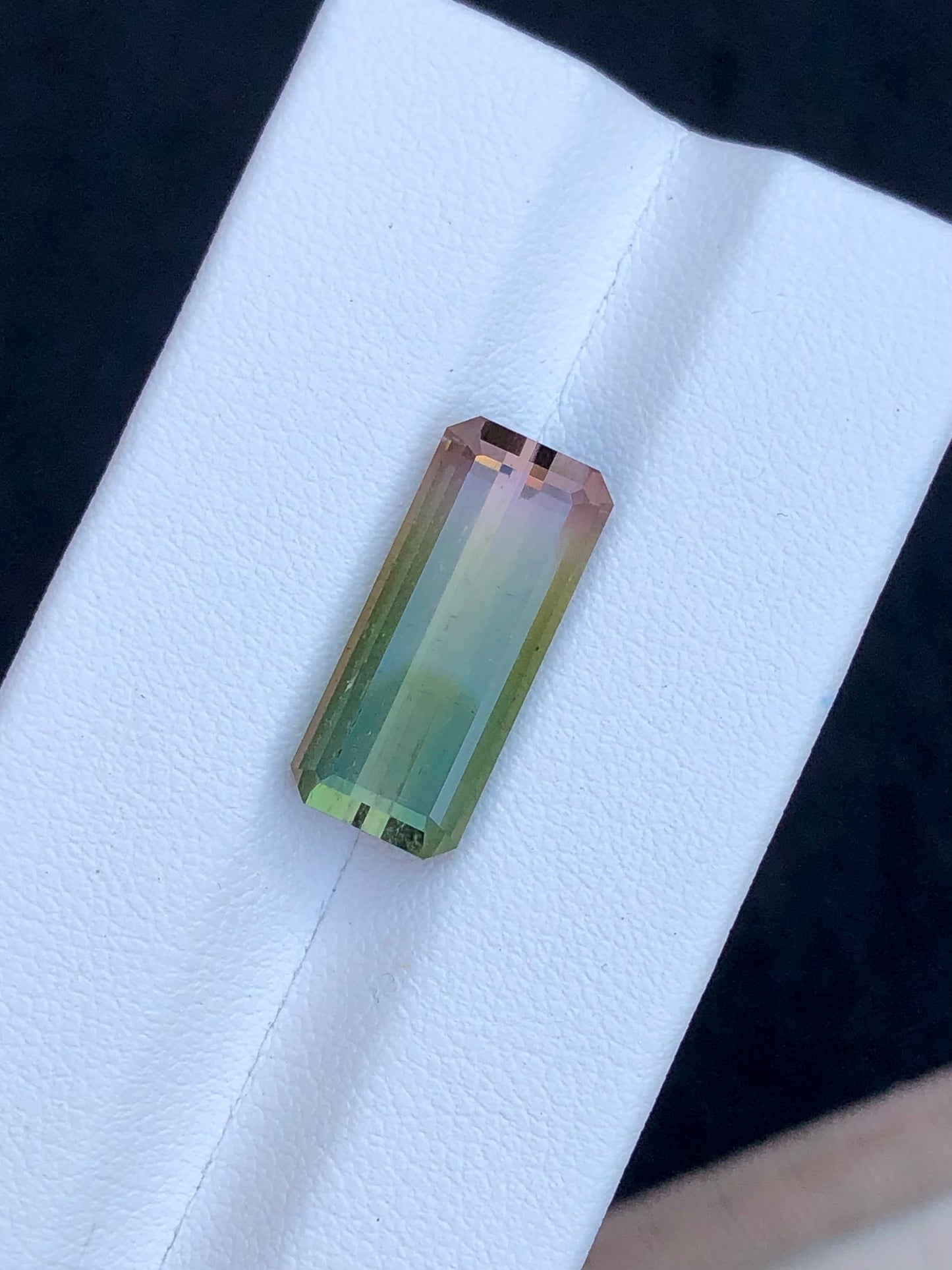 Bi colour tourmaline 9.30 carat