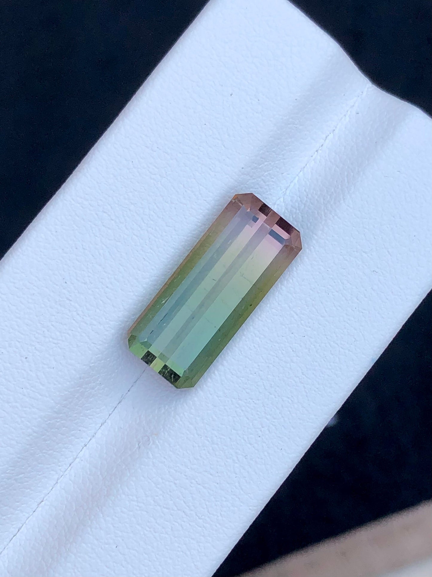 Bi colour tourmaline 9.30 carat