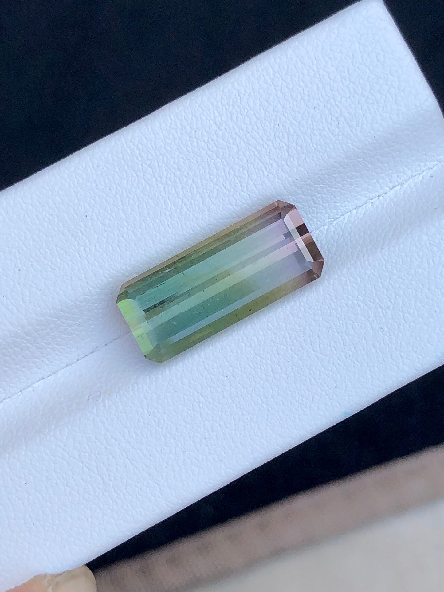 Bi colour tourmaline 9.30 carat