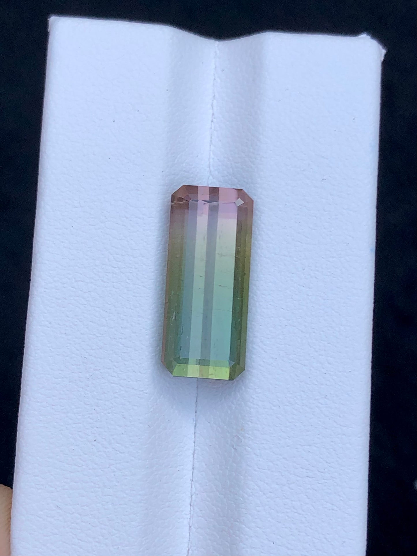 Bi colour tourmaline 9.30 carat