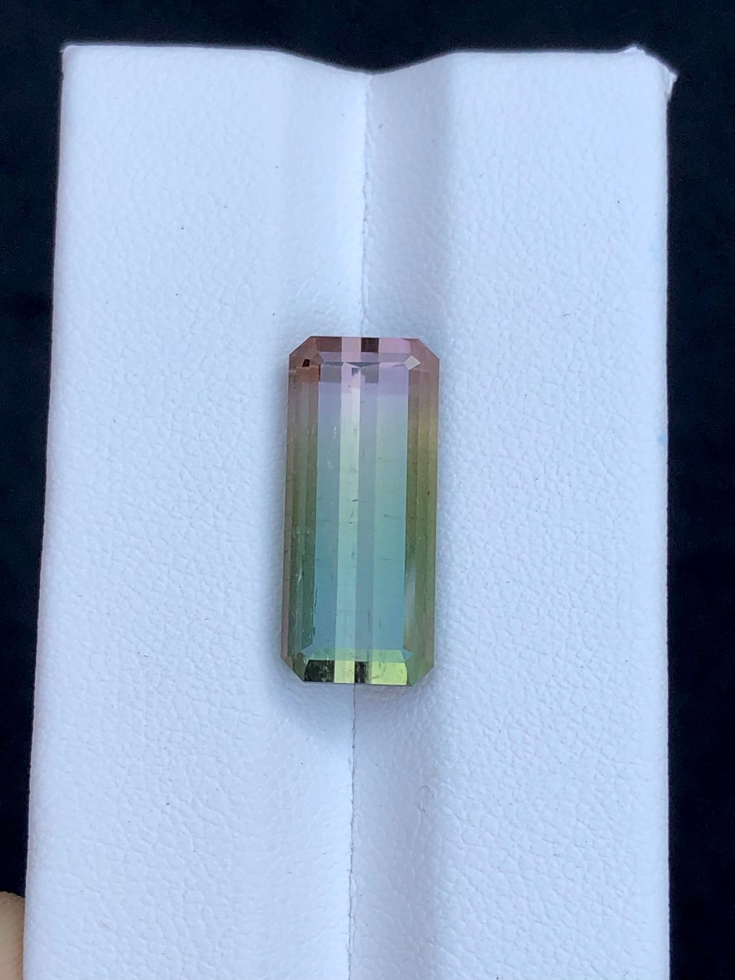 Bi colour tourmaline 9.30 carat