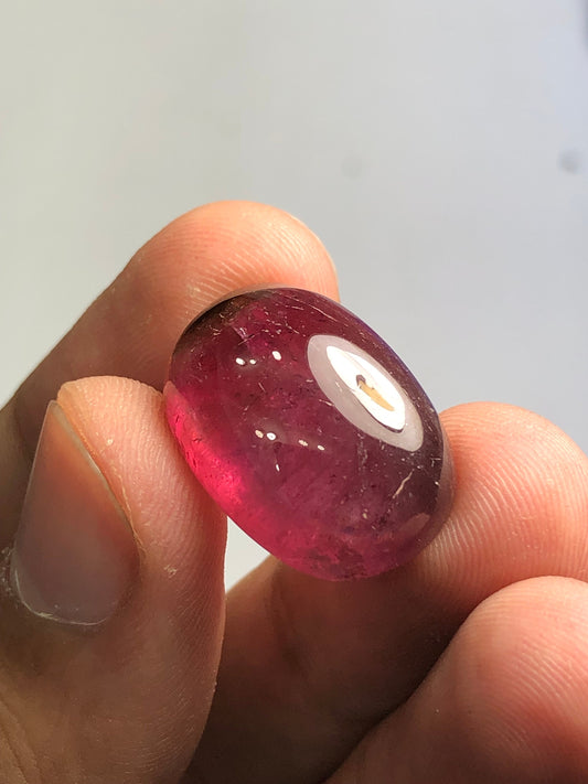 26 carat rubilight Tourmaline cabochon