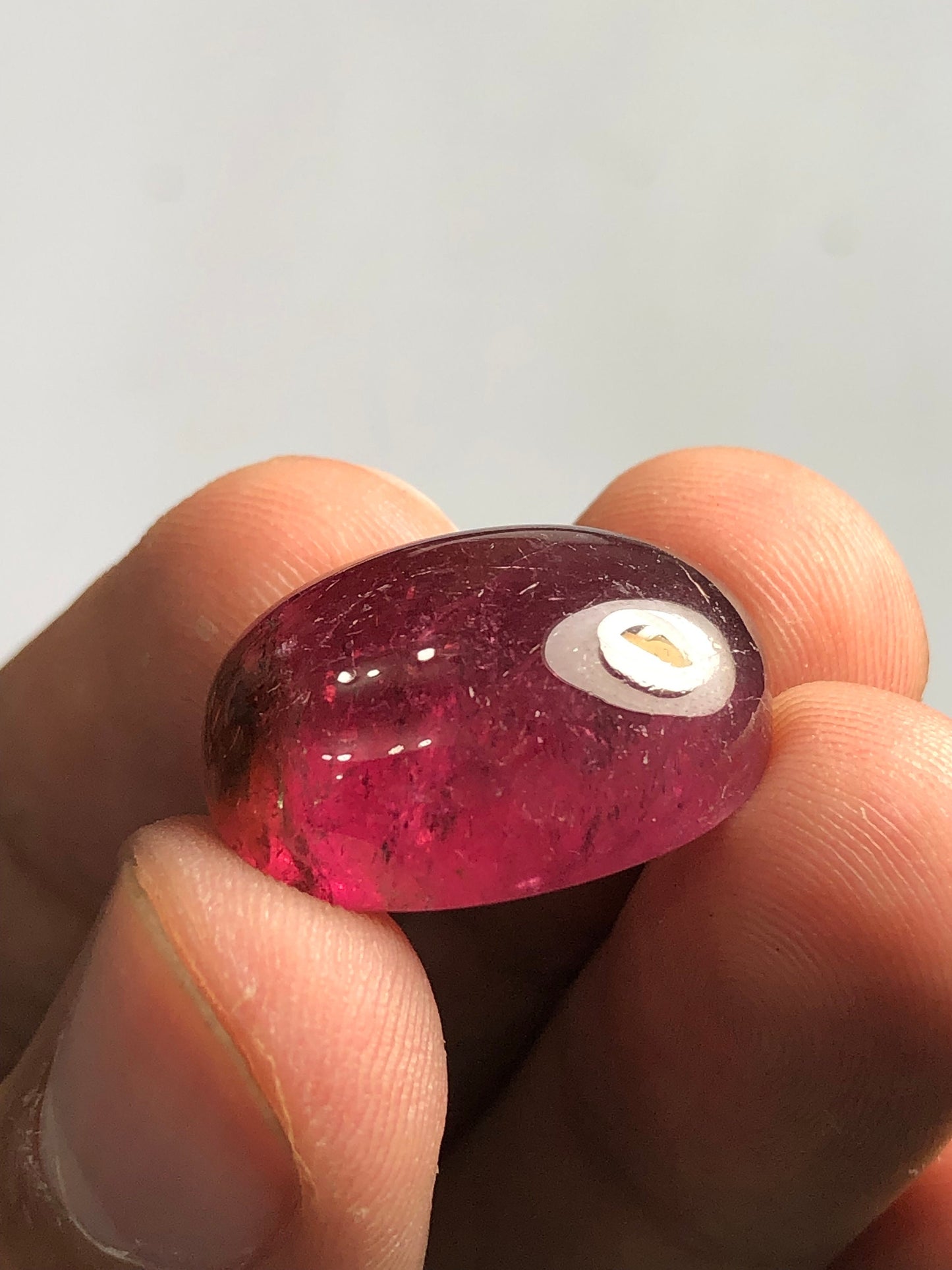 26 carat rubilight Tourmaline cabochon