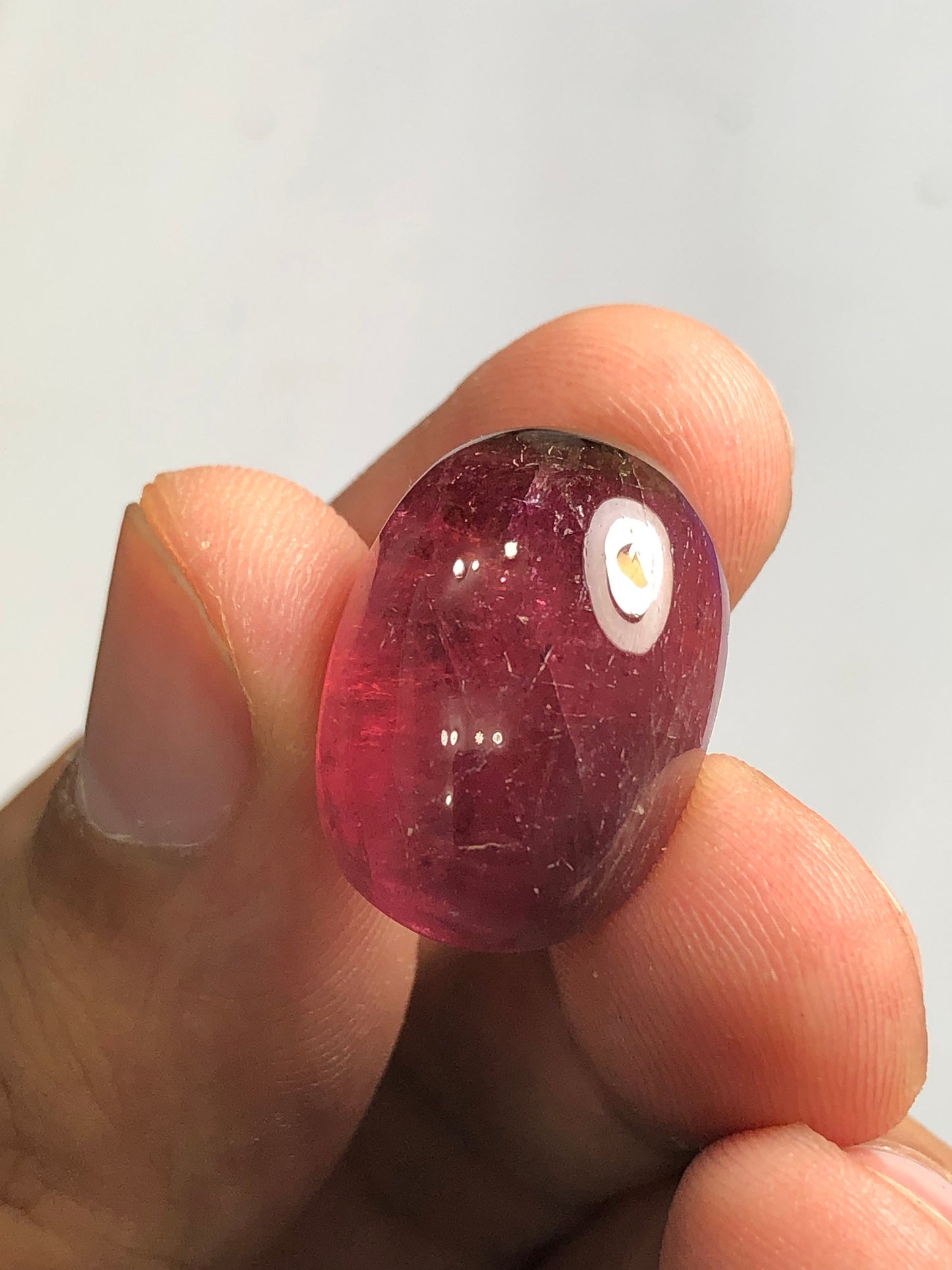 26 carat rubilight Tourmaline cabochon