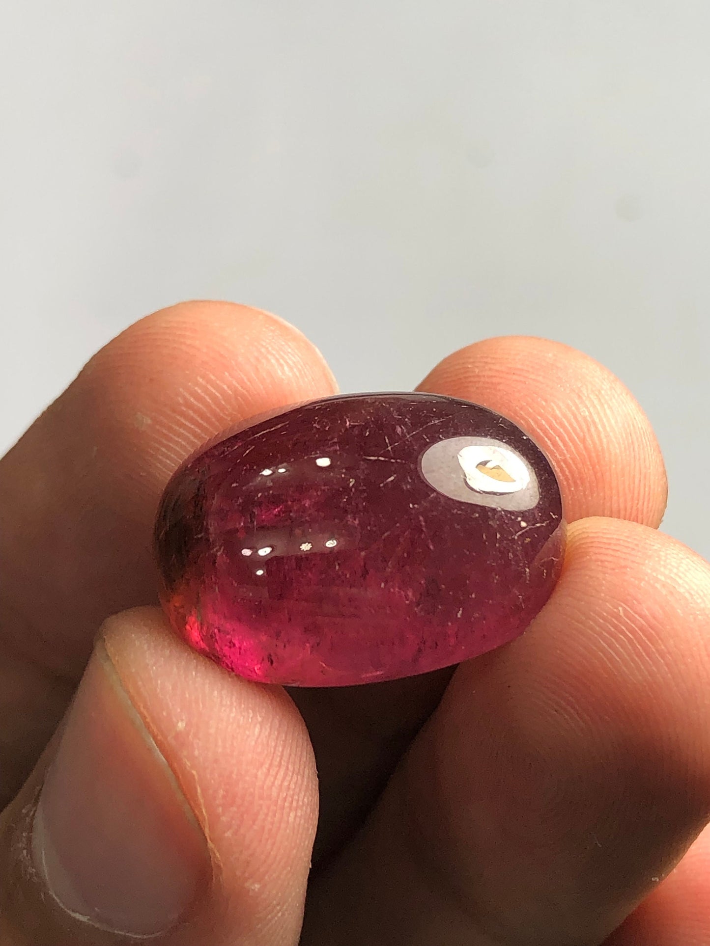 26 carat rubilight Tourmaline cabochon