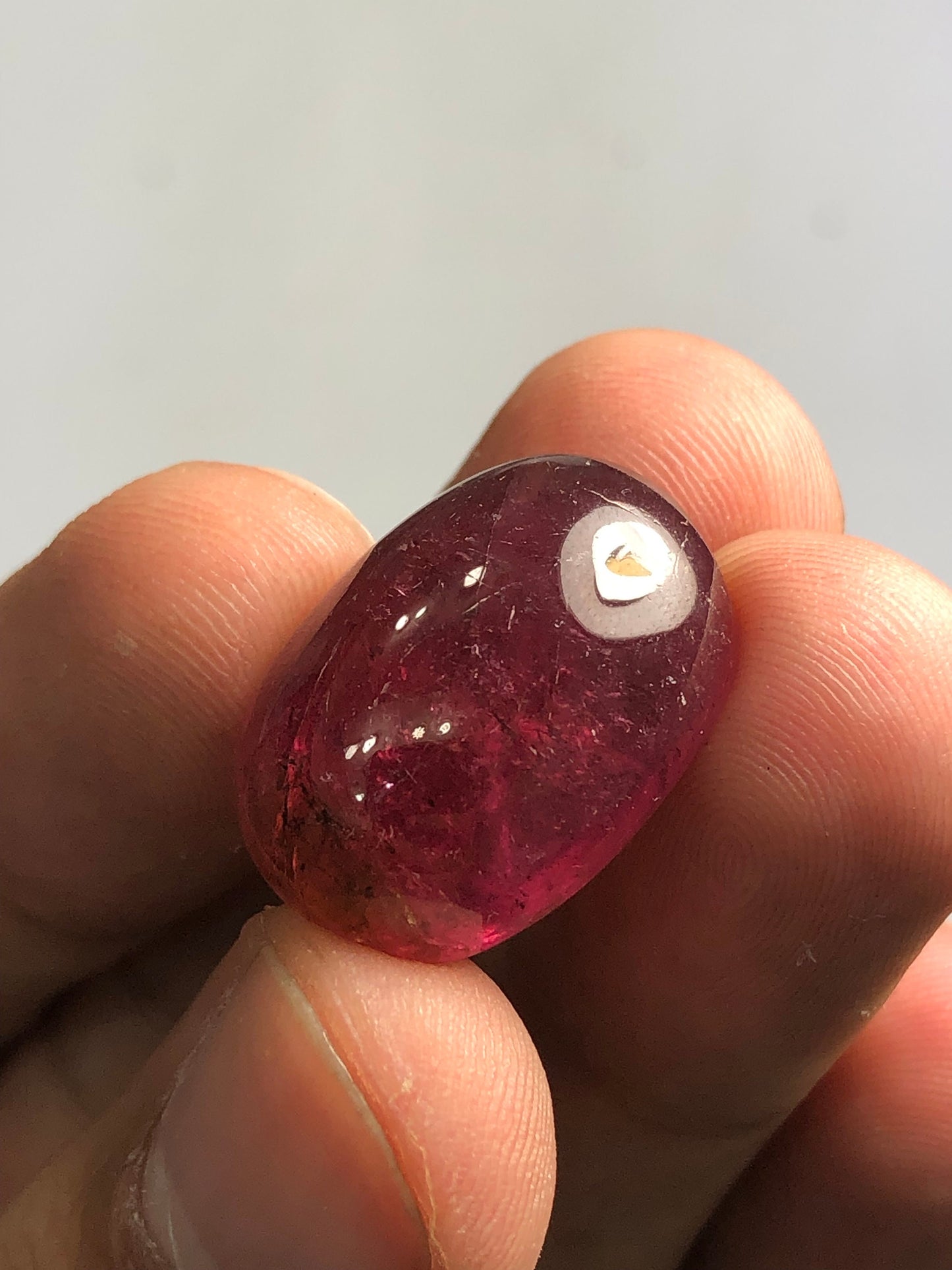 26 carat rubilight Tourmaline cabochon