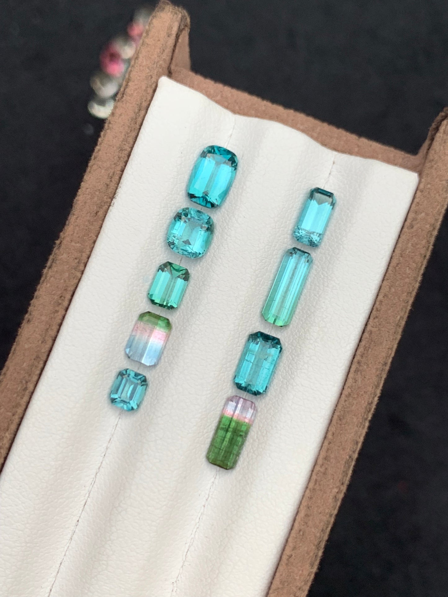 Neon blue tourmaline lot 6.35 carat