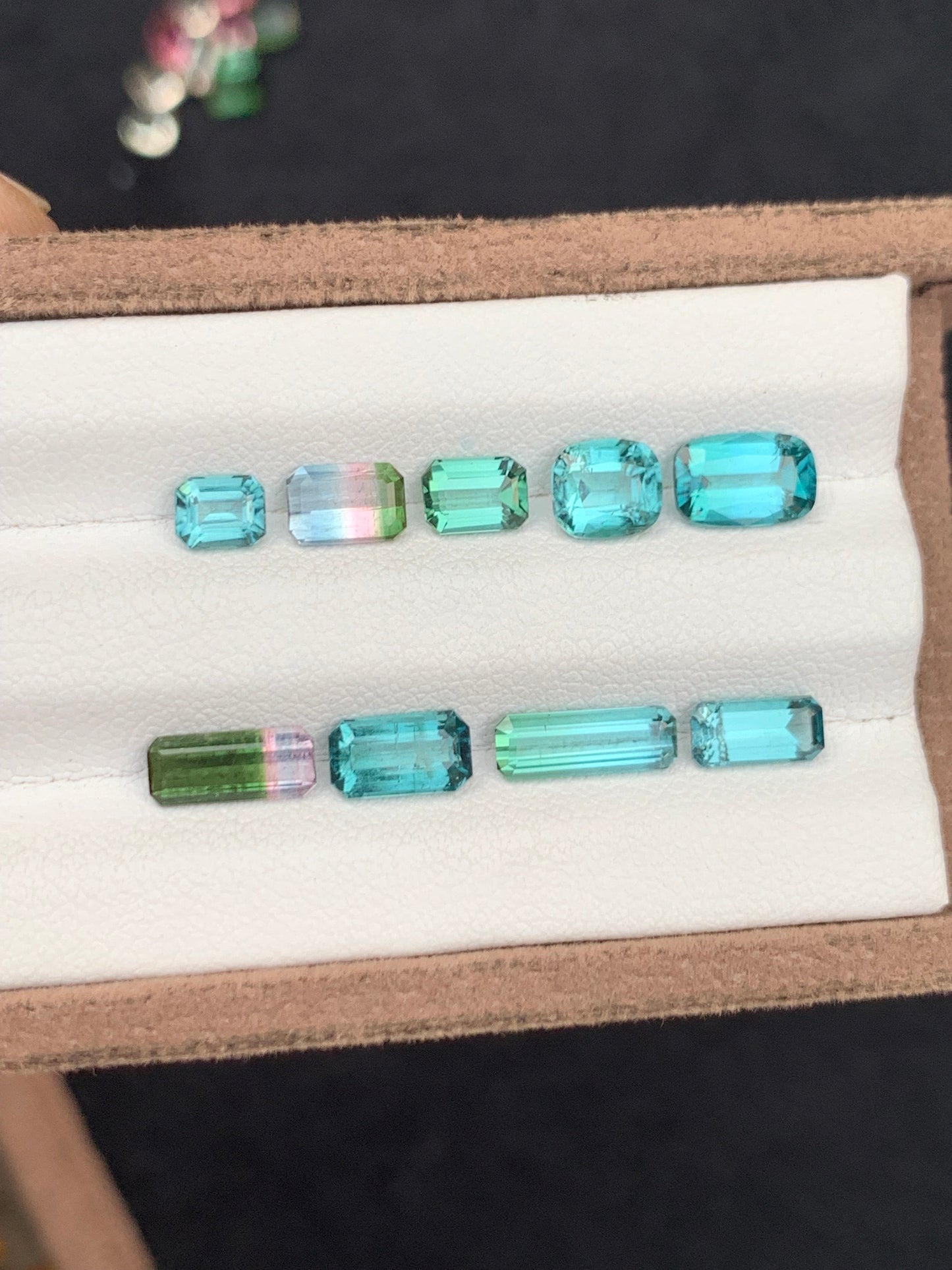 Neon blue tourmaline lot 6.35 carat