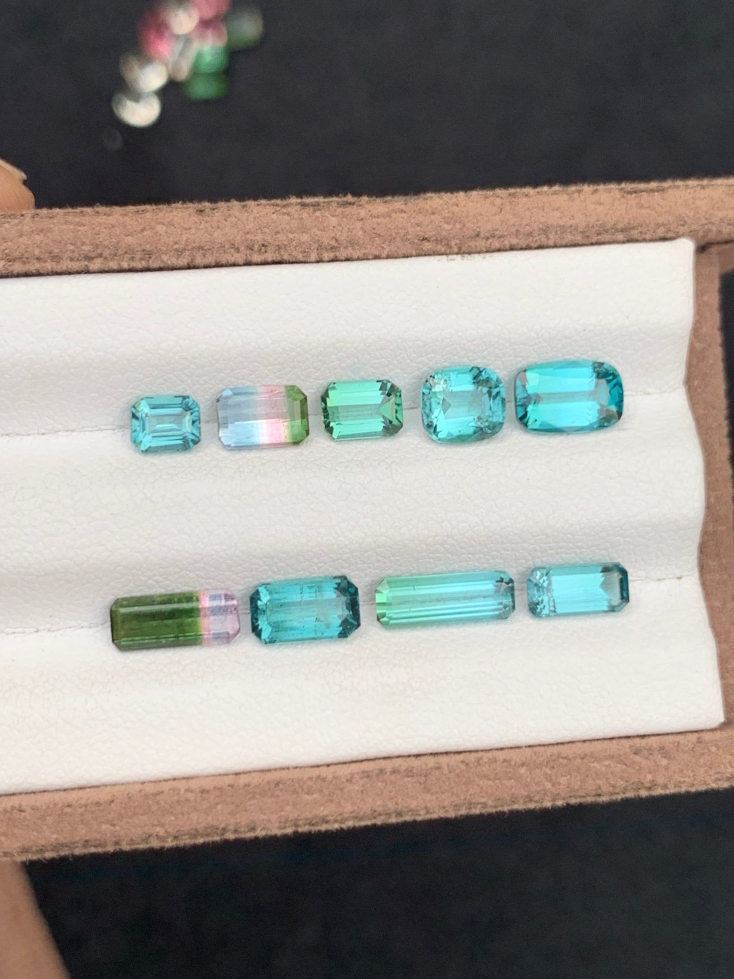 Neon blue tourmaline lot 6.35 carat